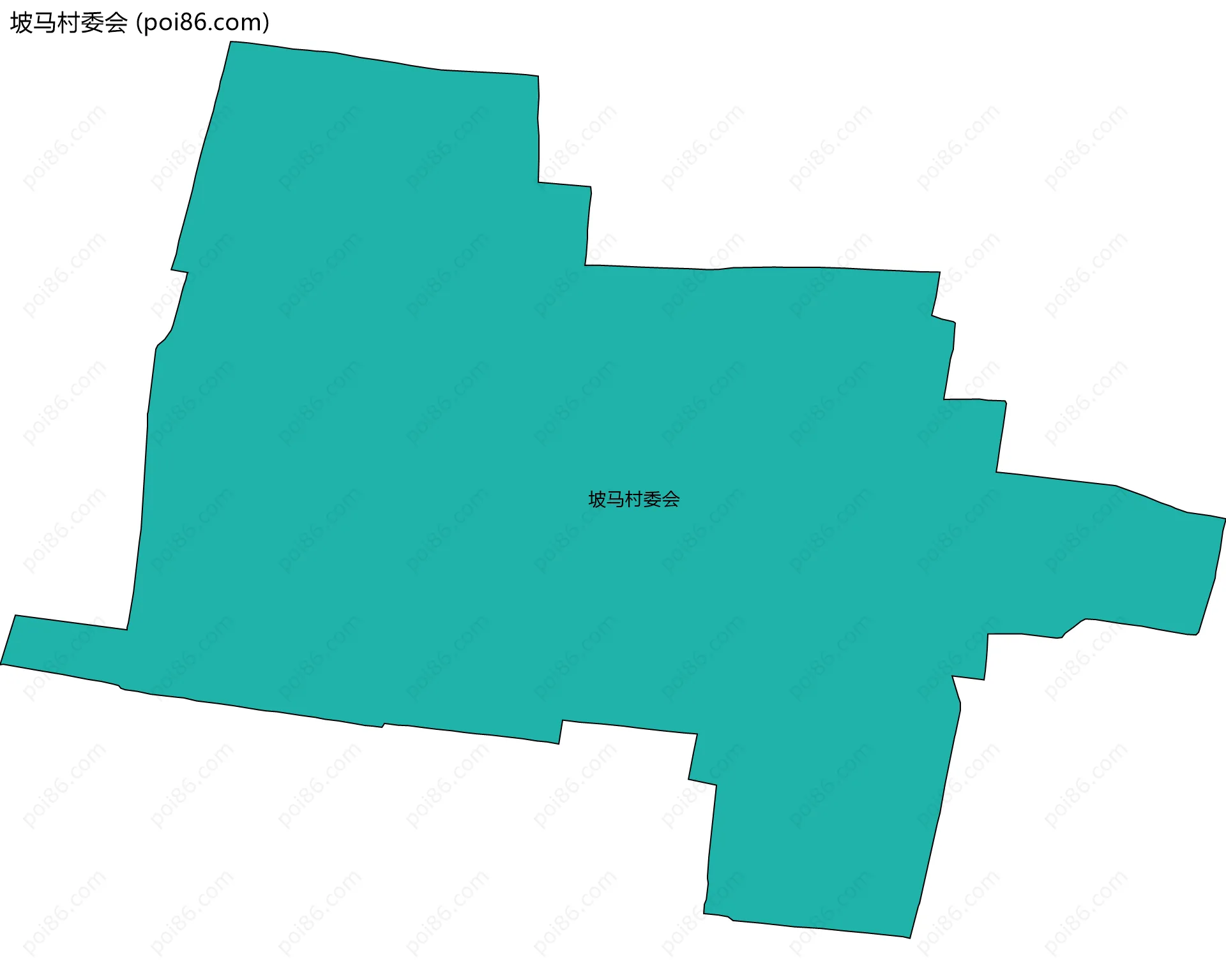 坡马村委会边界地图