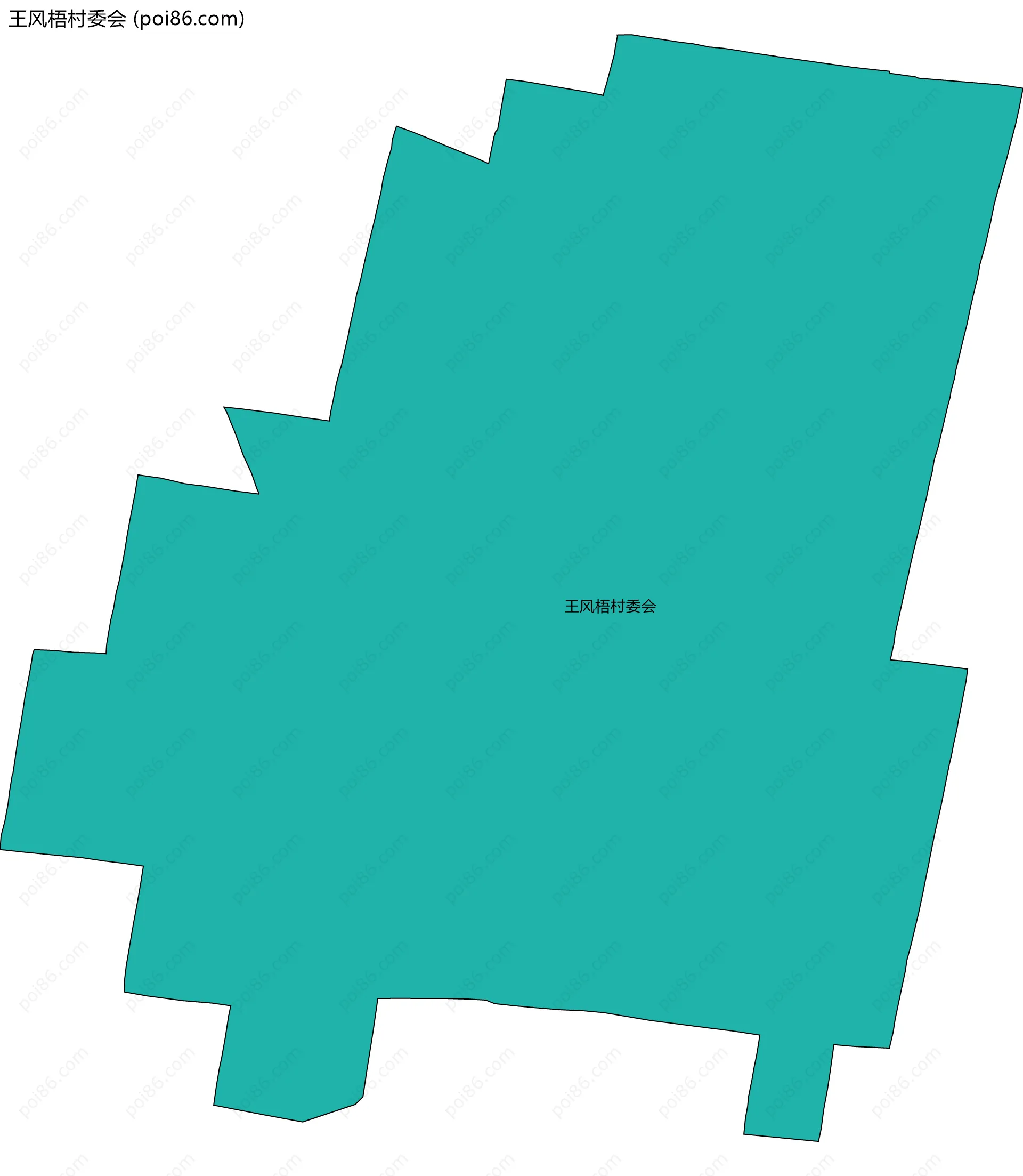 王风梧村委会边界地图