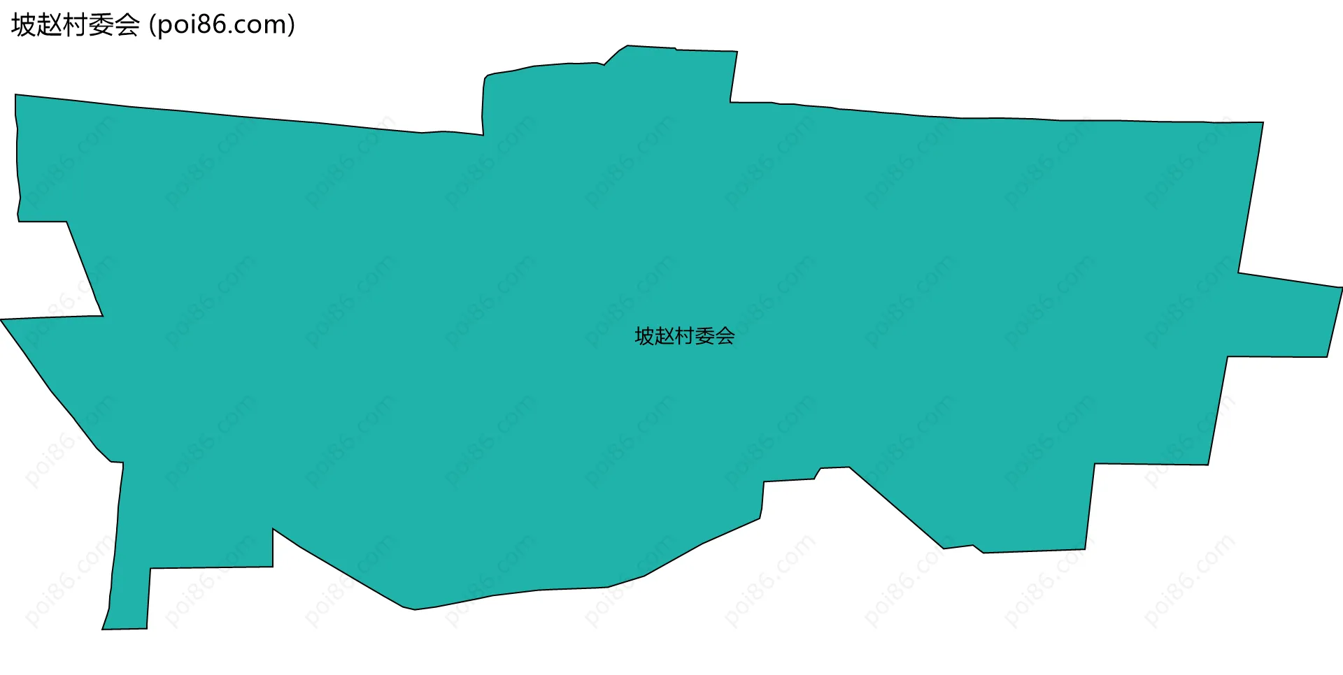 坡赵村委会边界地图