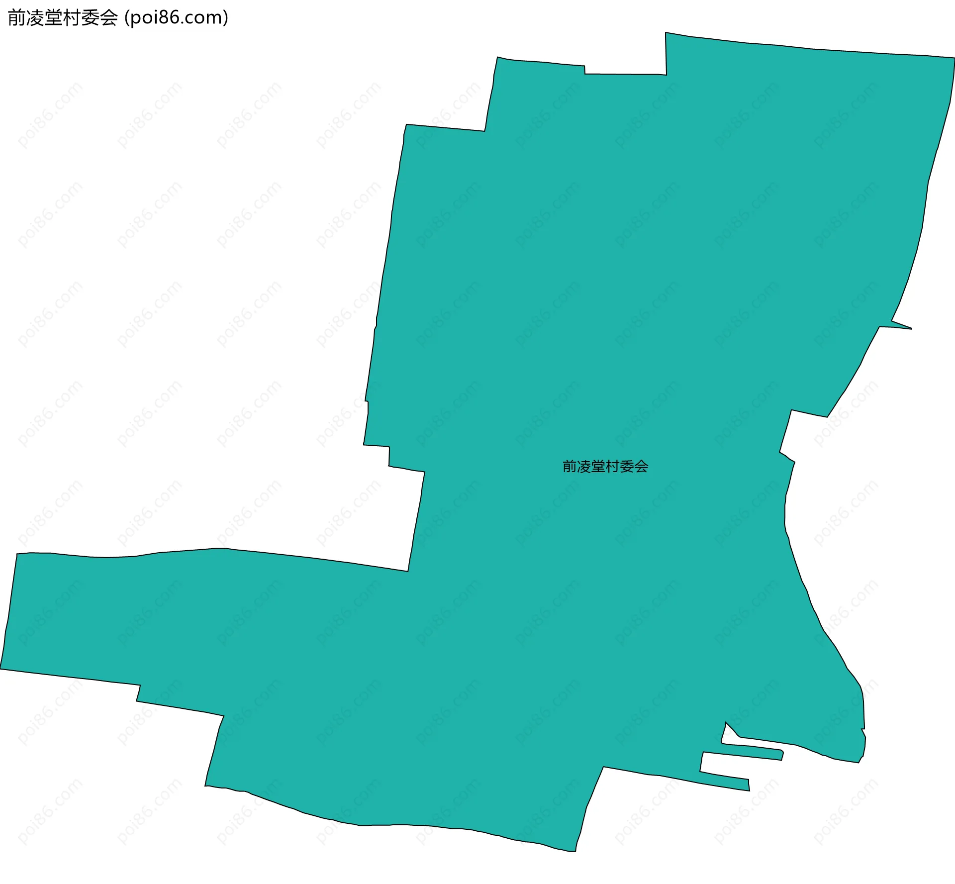 前凌堂村委会边界地图