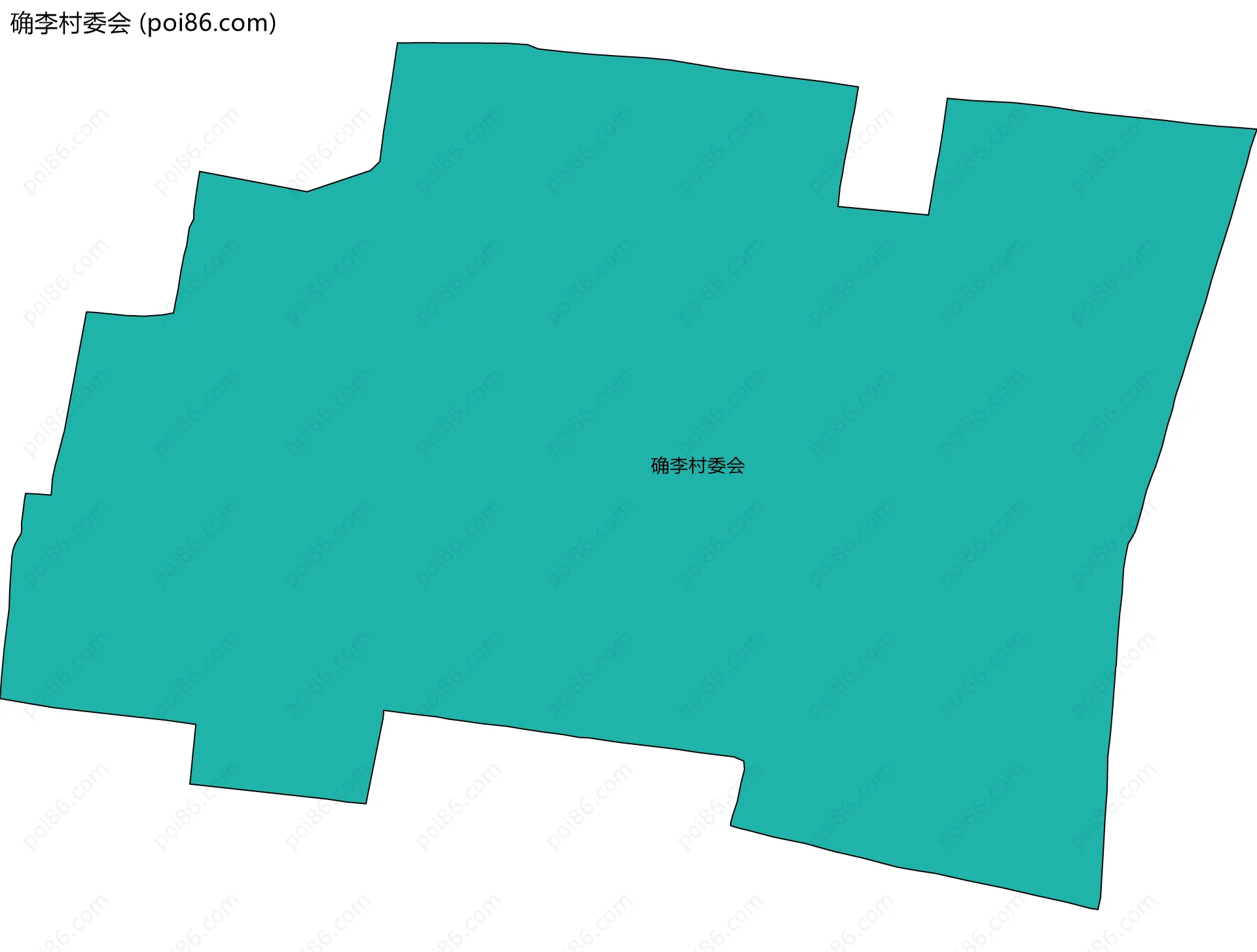 确李村委会边界地图