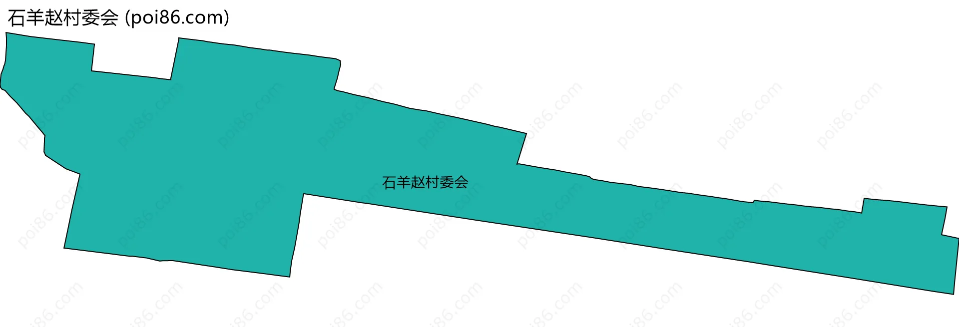 石羊赵村委会边界地图