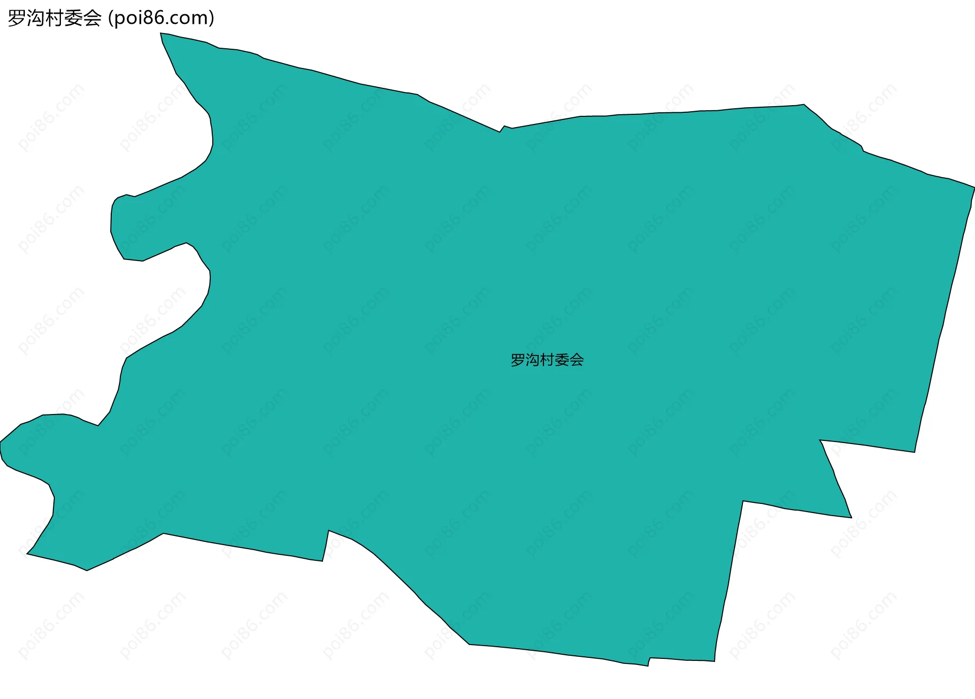 罗沟村委会边界地图
