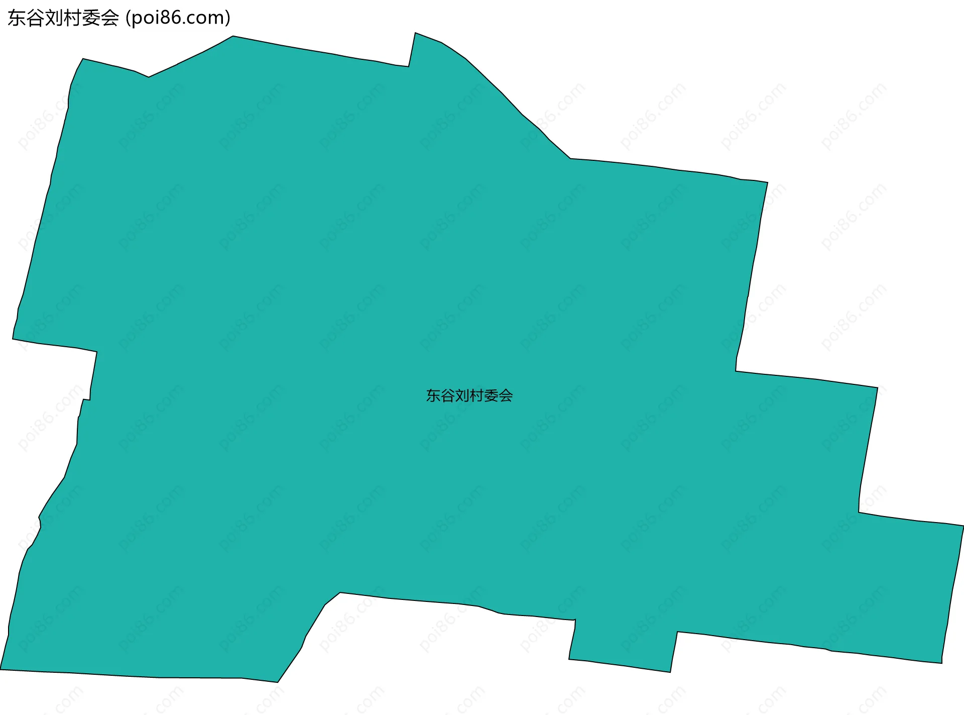 东谷刘村委会边界地图