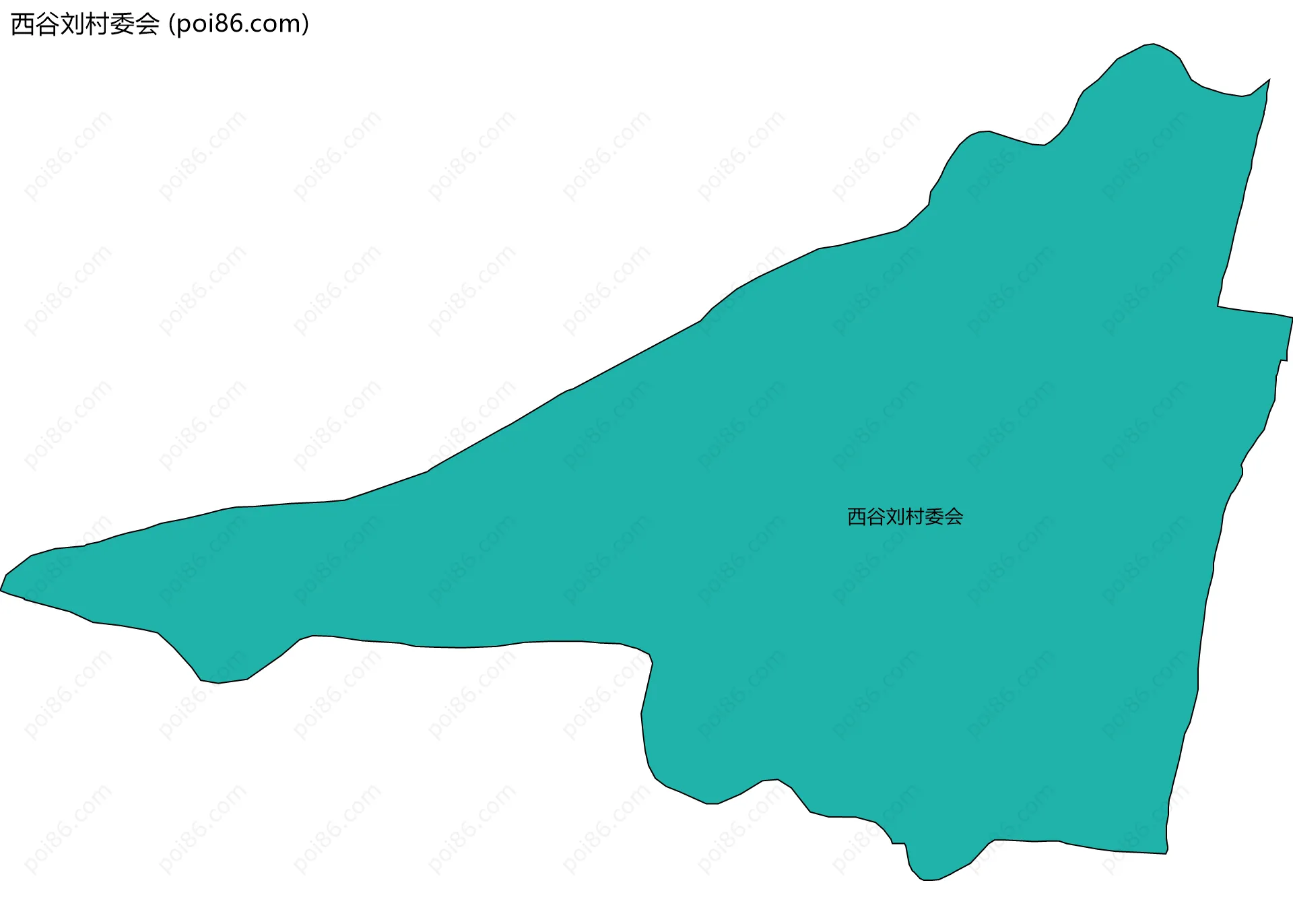 西谷刘村委会边界地图