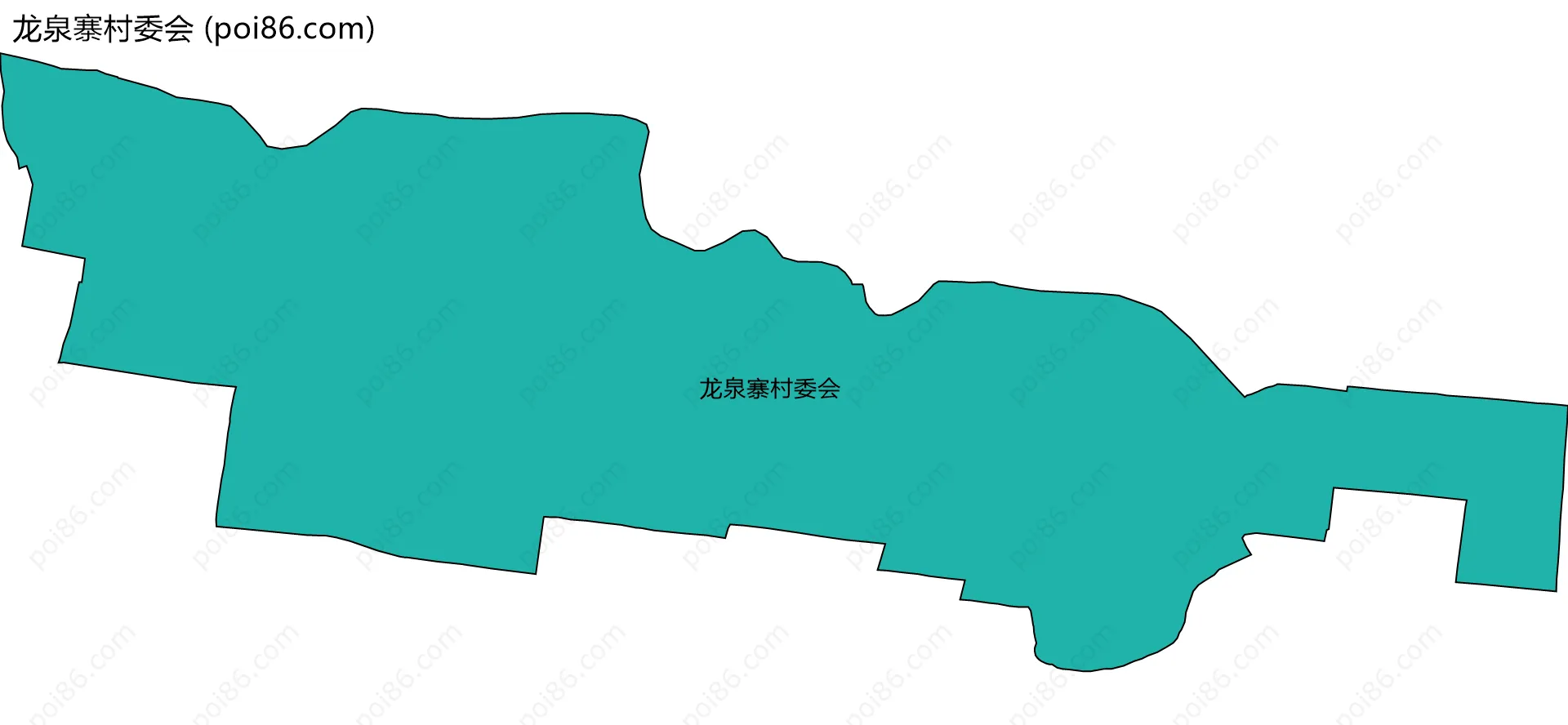 龙泉寨村委会边界地图