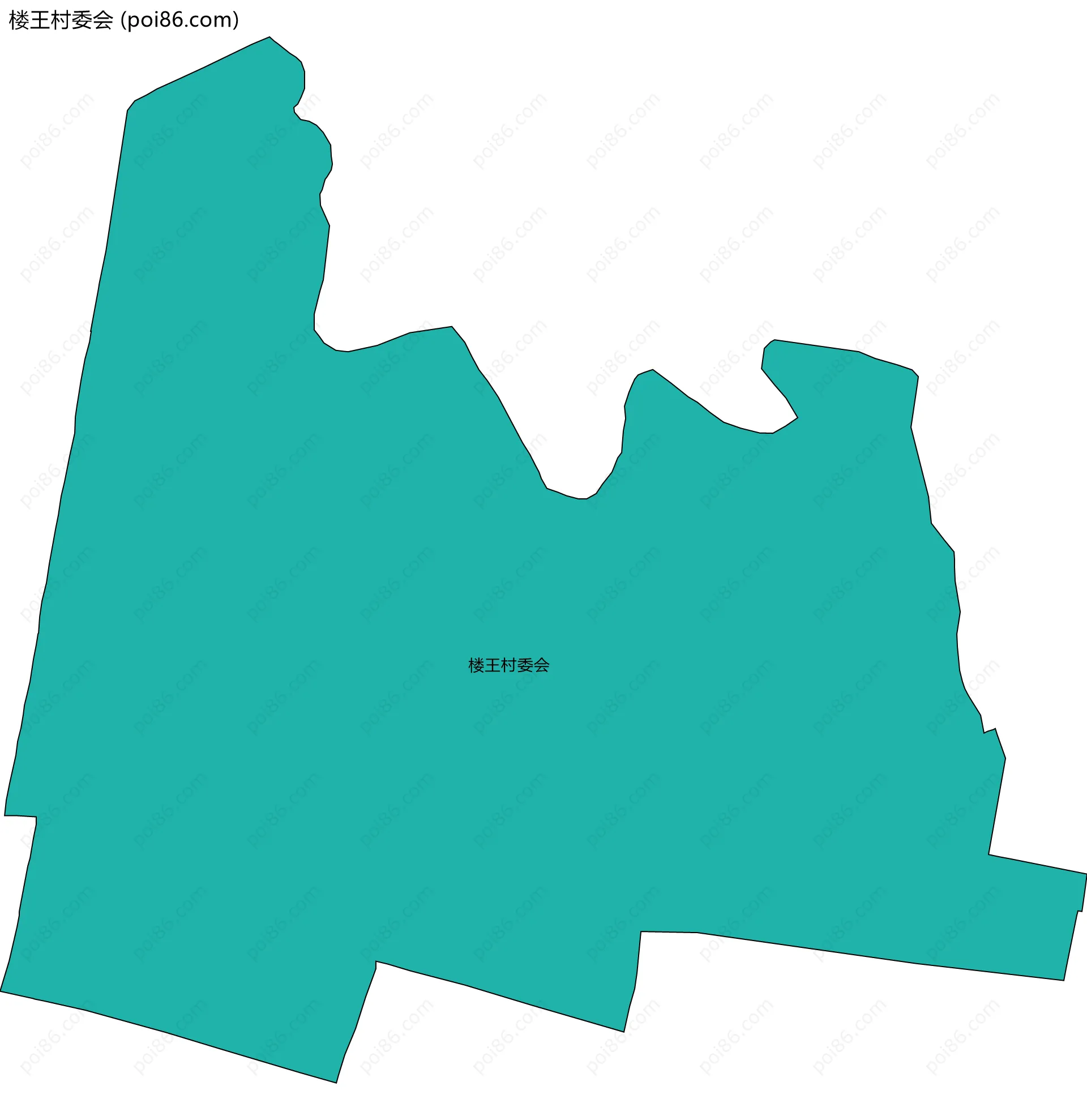 楼王村委会边界地图