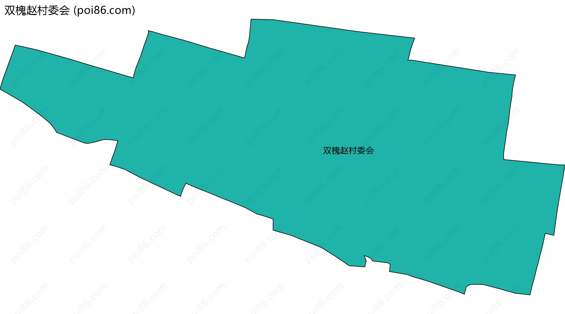 双槐赵村委会边界地图