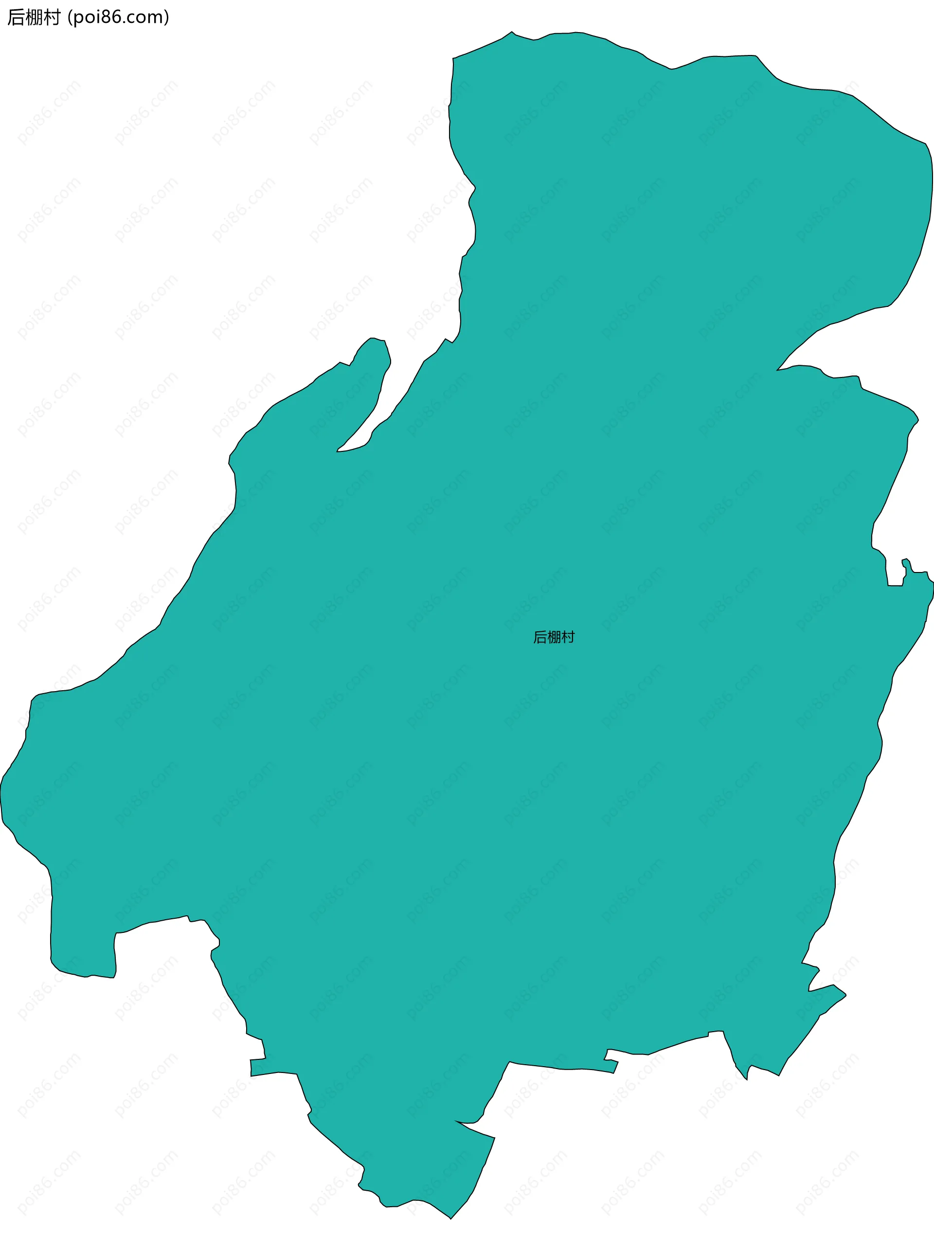 后棚村边界地图