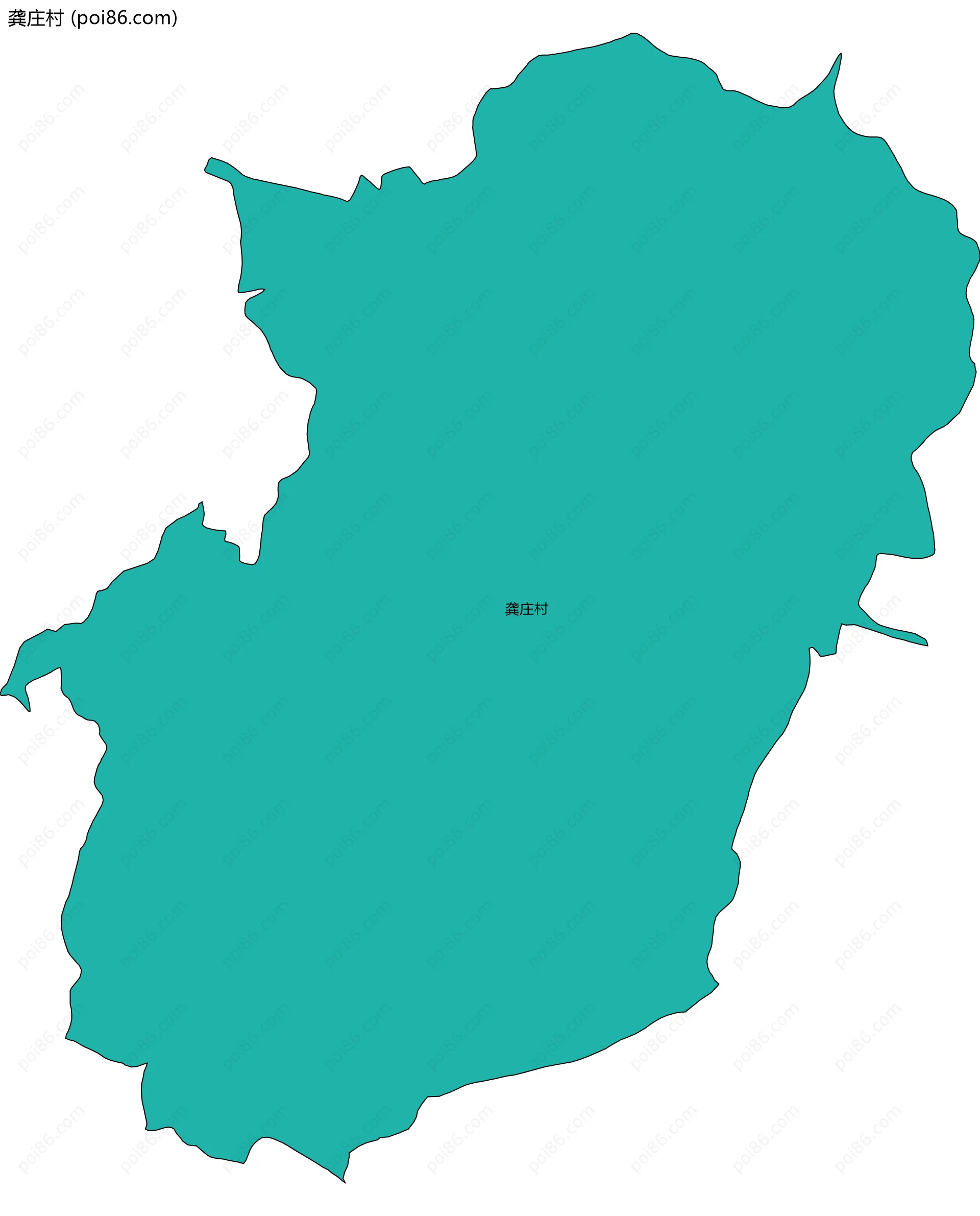 龚庄村边界地图