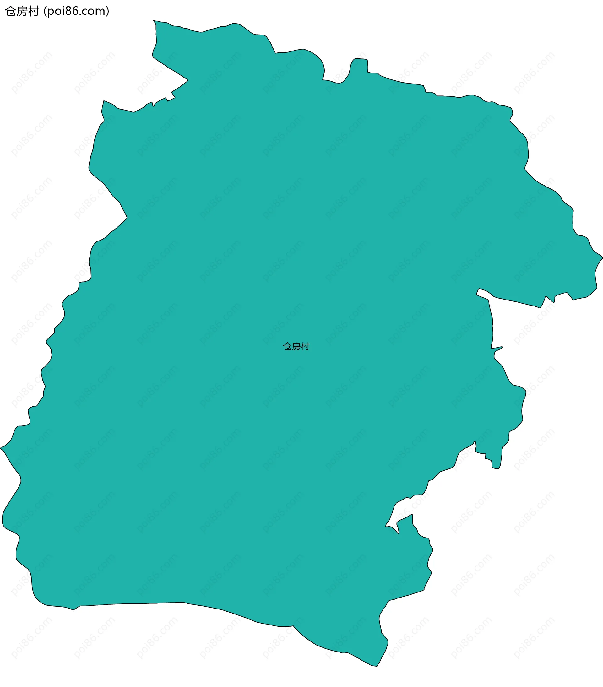 仓房村边界地图