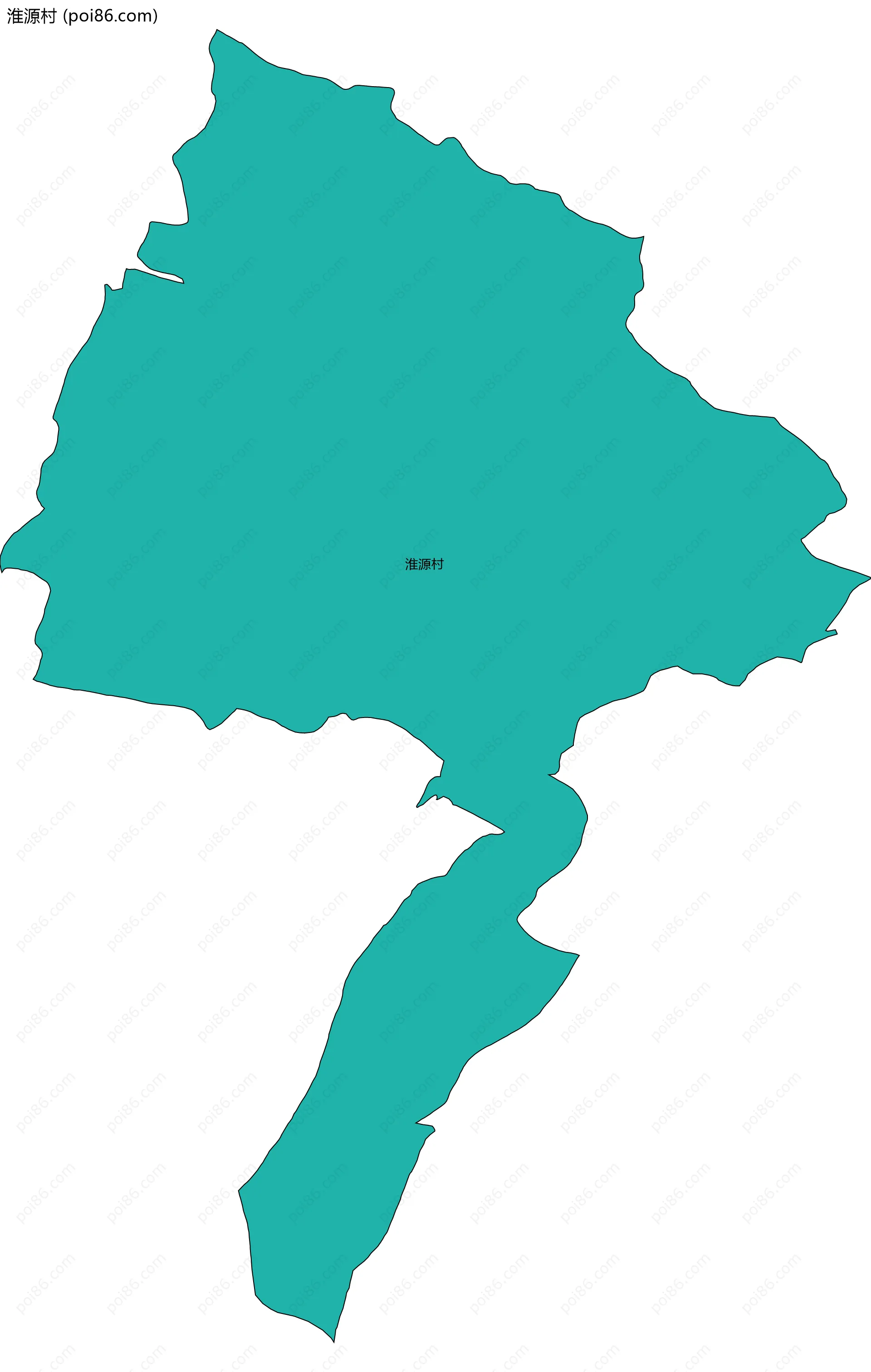 淮源村边界地图