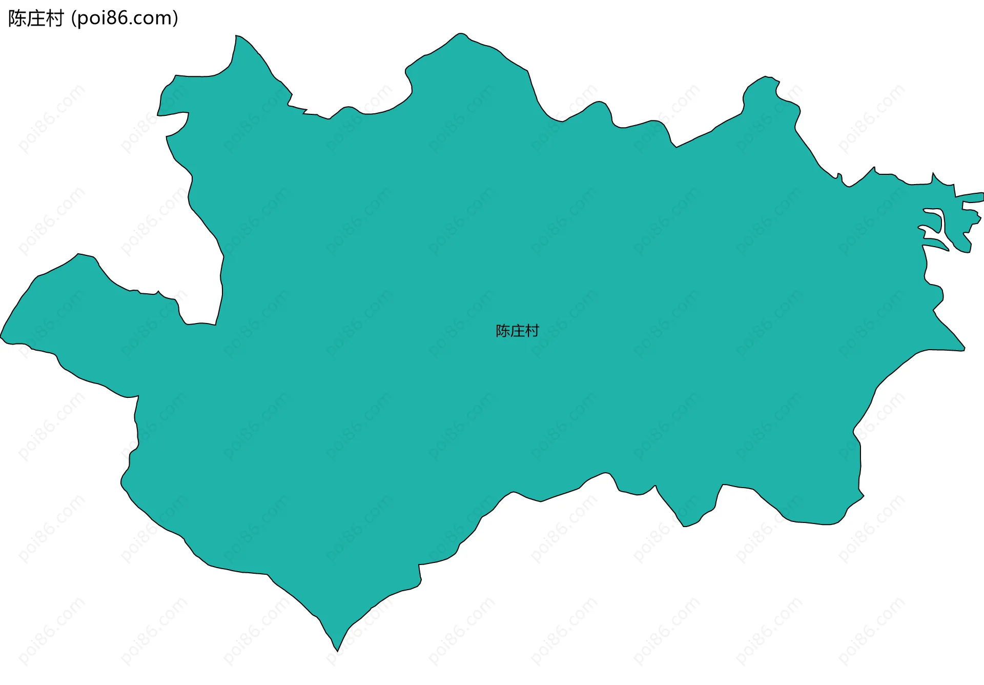 陈庄村边界地图