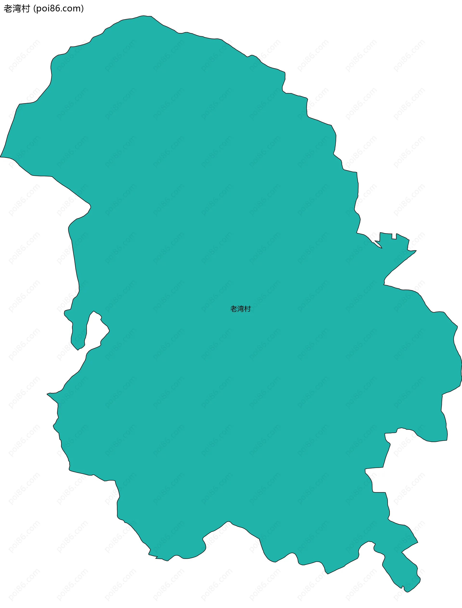 老湾村边界地图