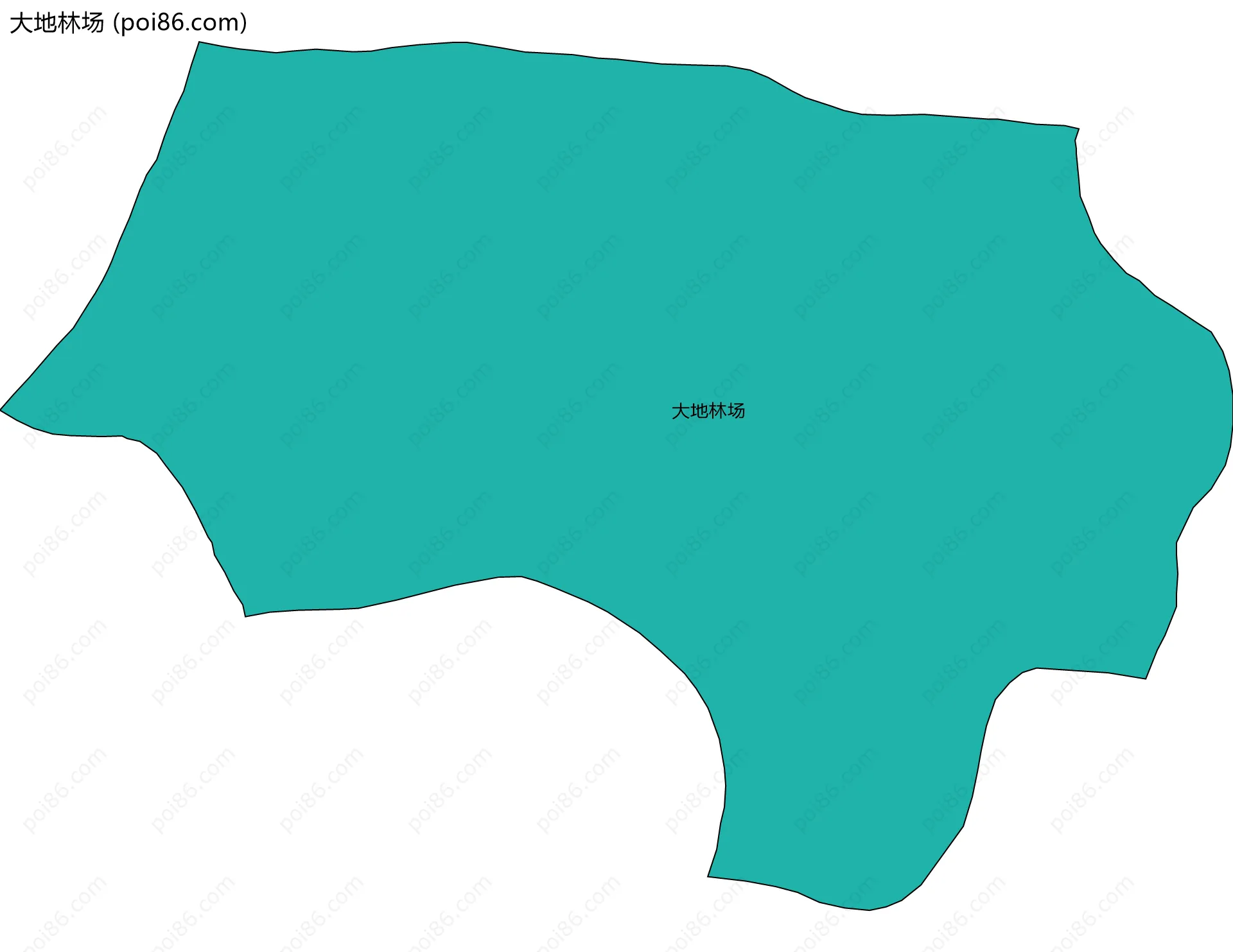 大地林场边界地图