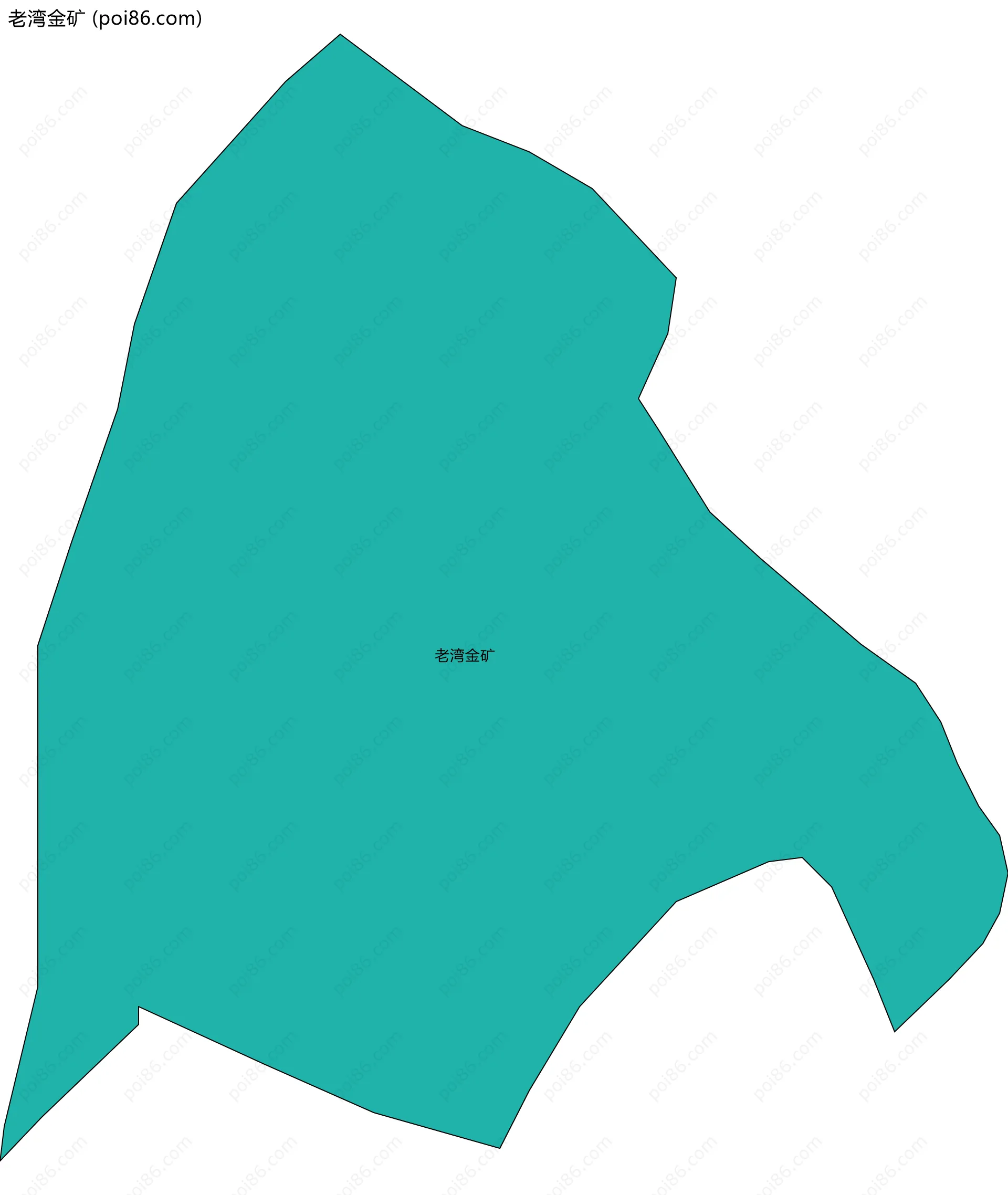 老湾金矿边界地图