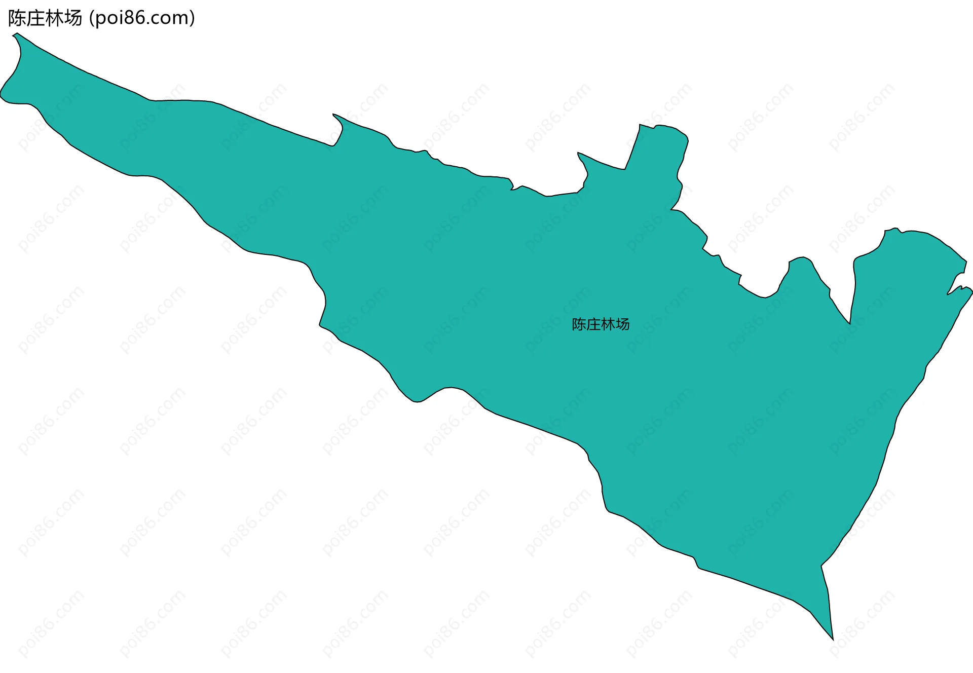 陈庄林场边界地图