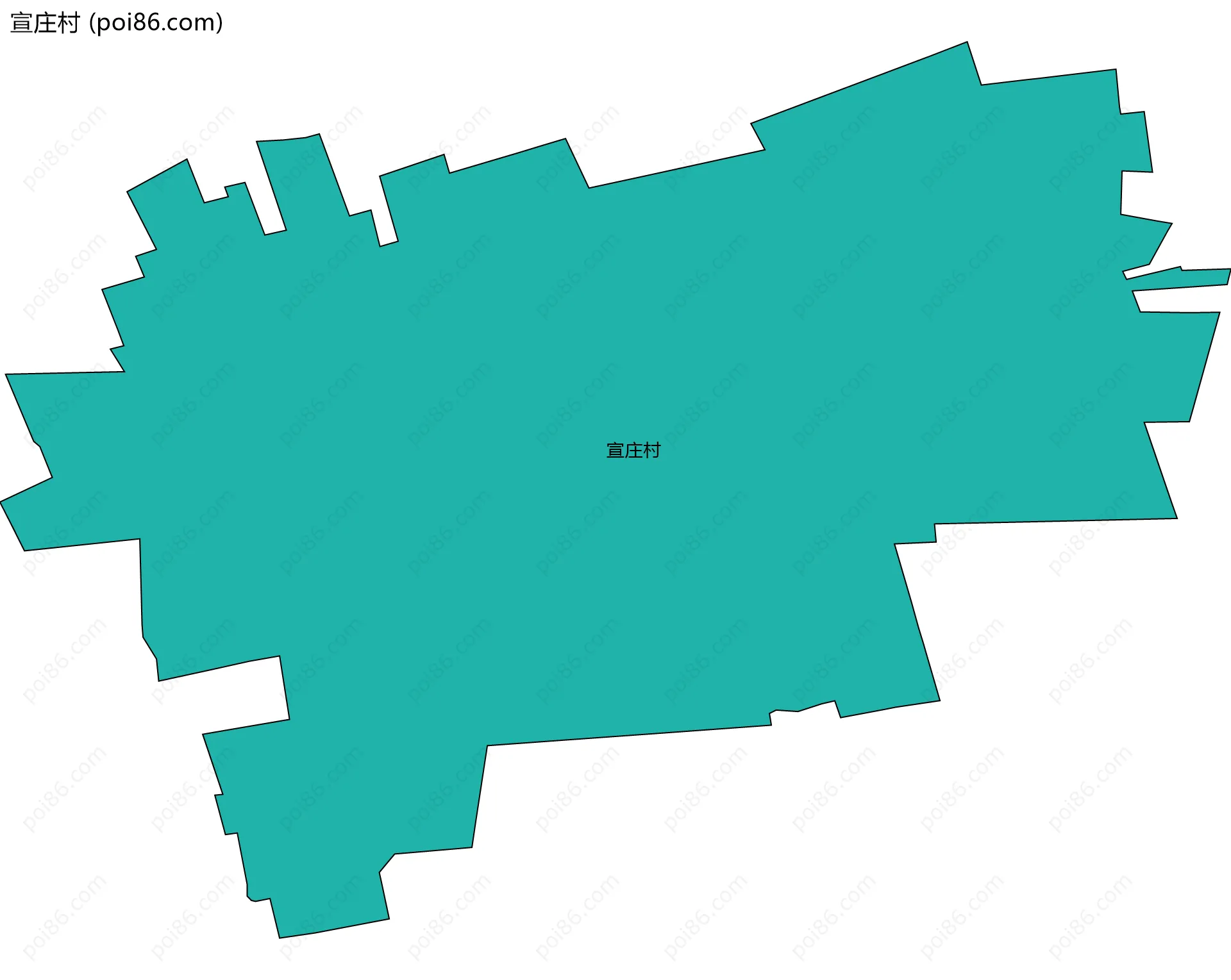 宣庄村边界地图