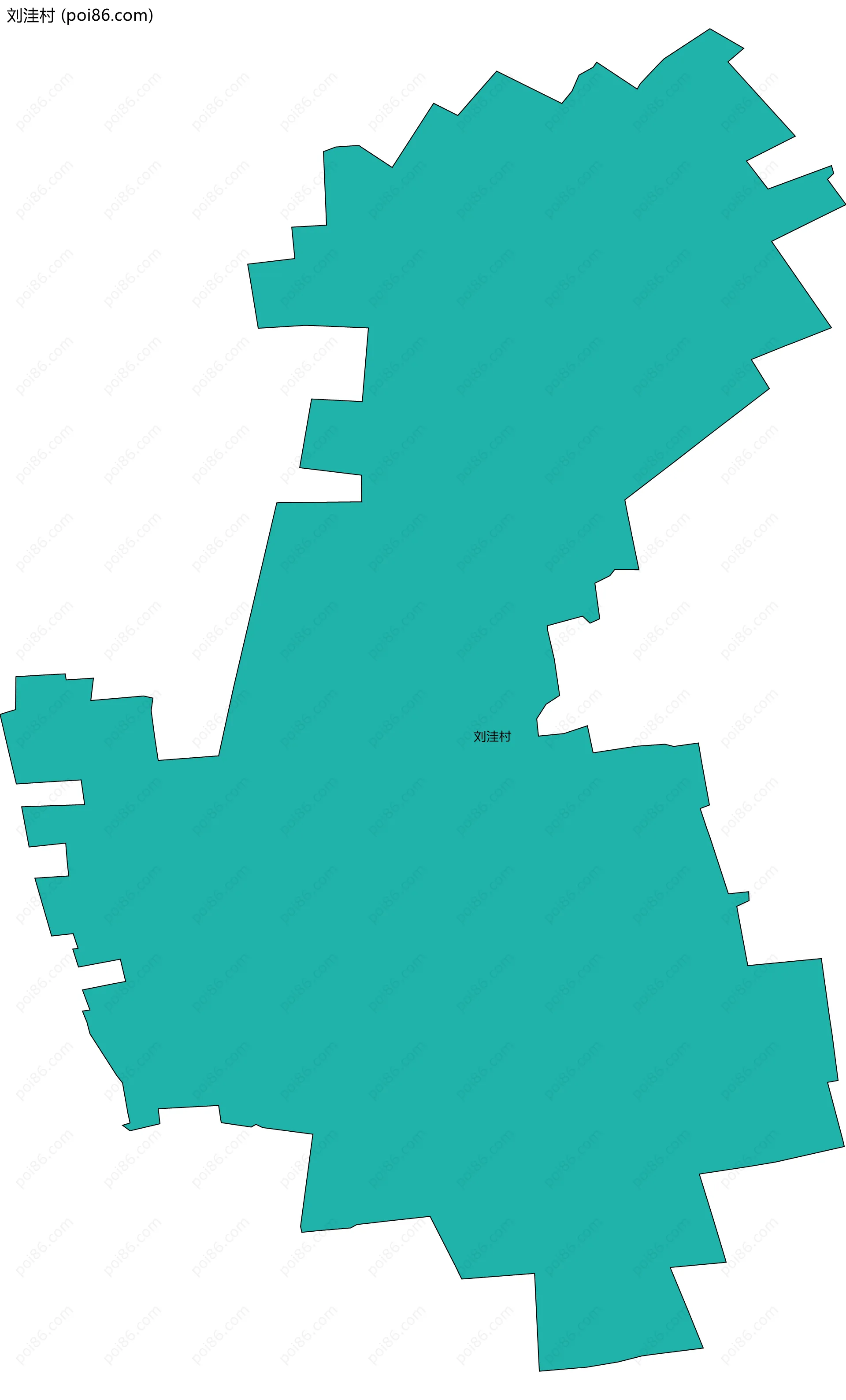 刘洼村边界地图