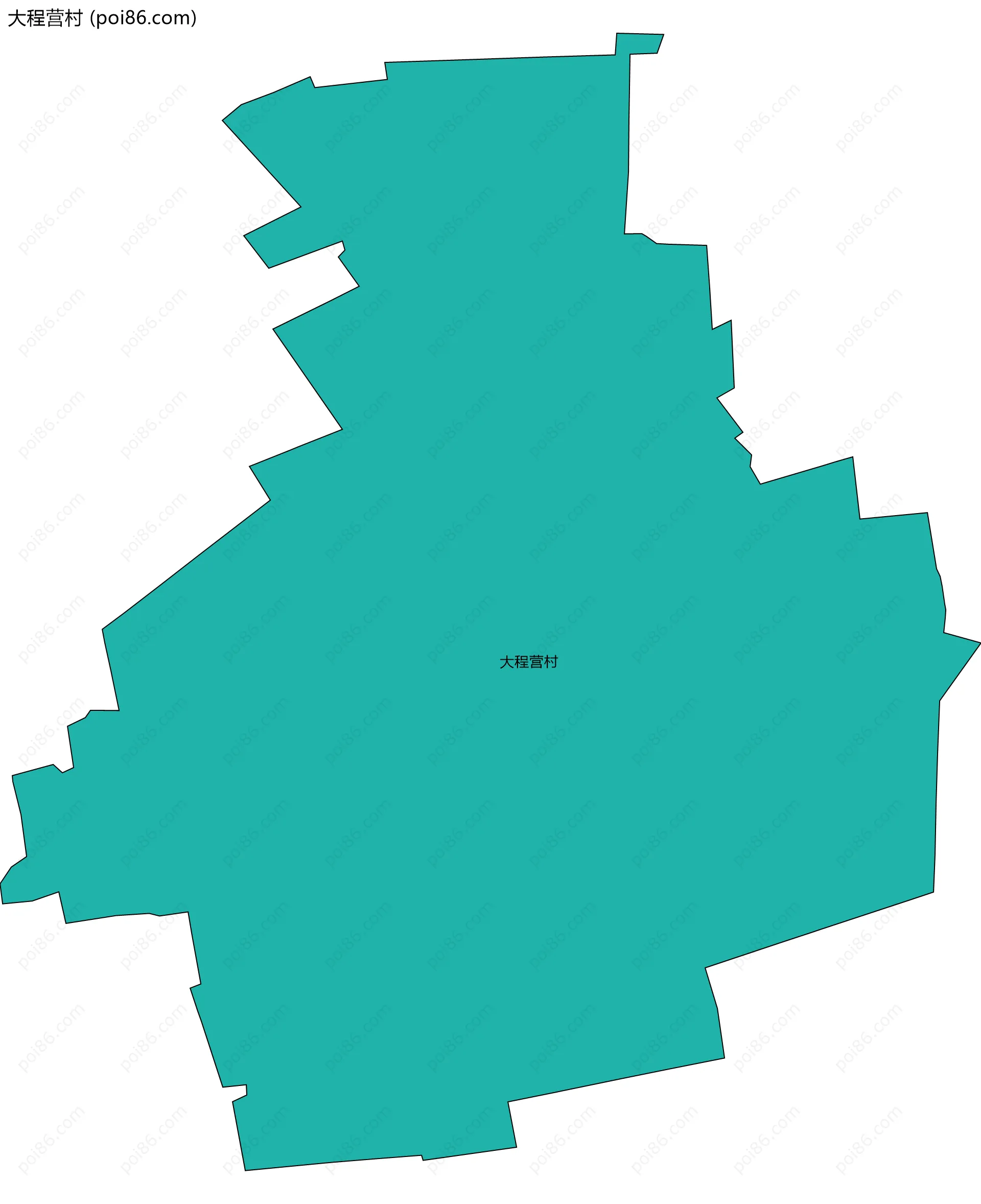 大程营村边界地图