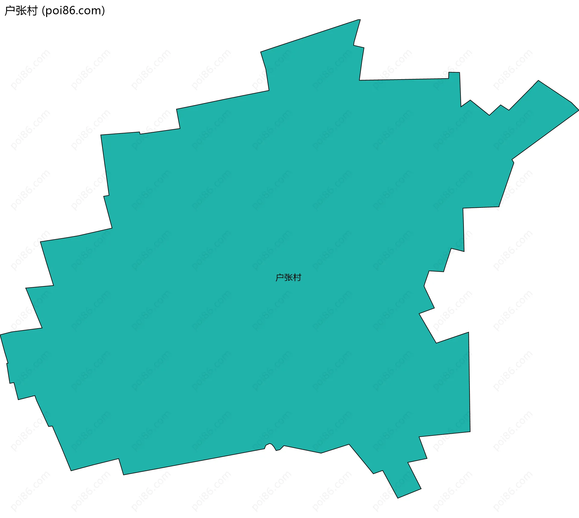 户张村边界地图