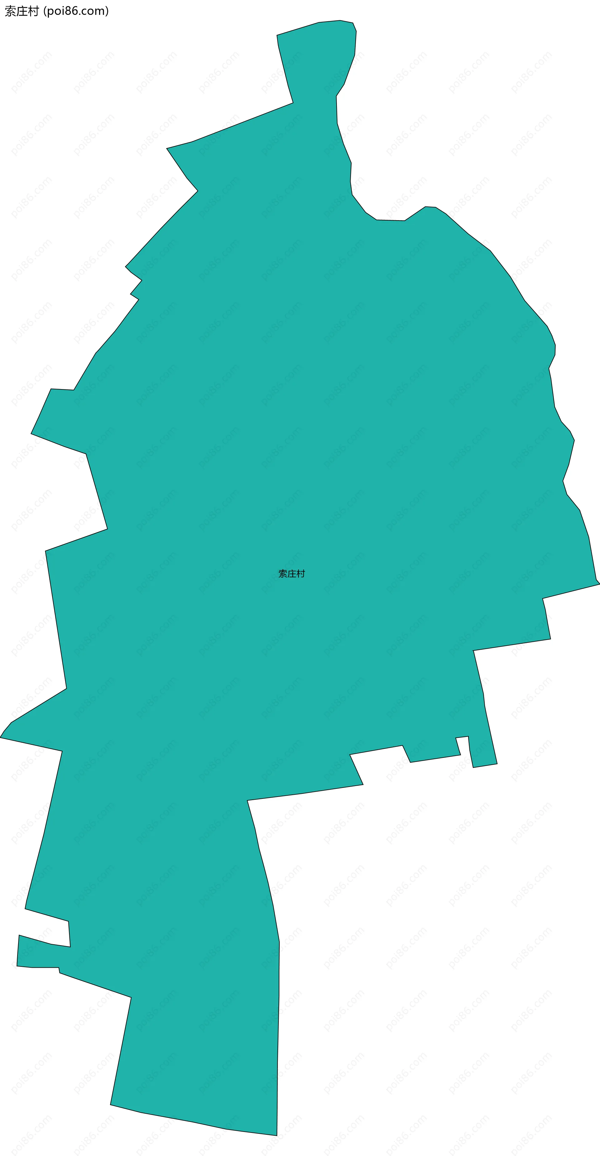 索庄村边界地图