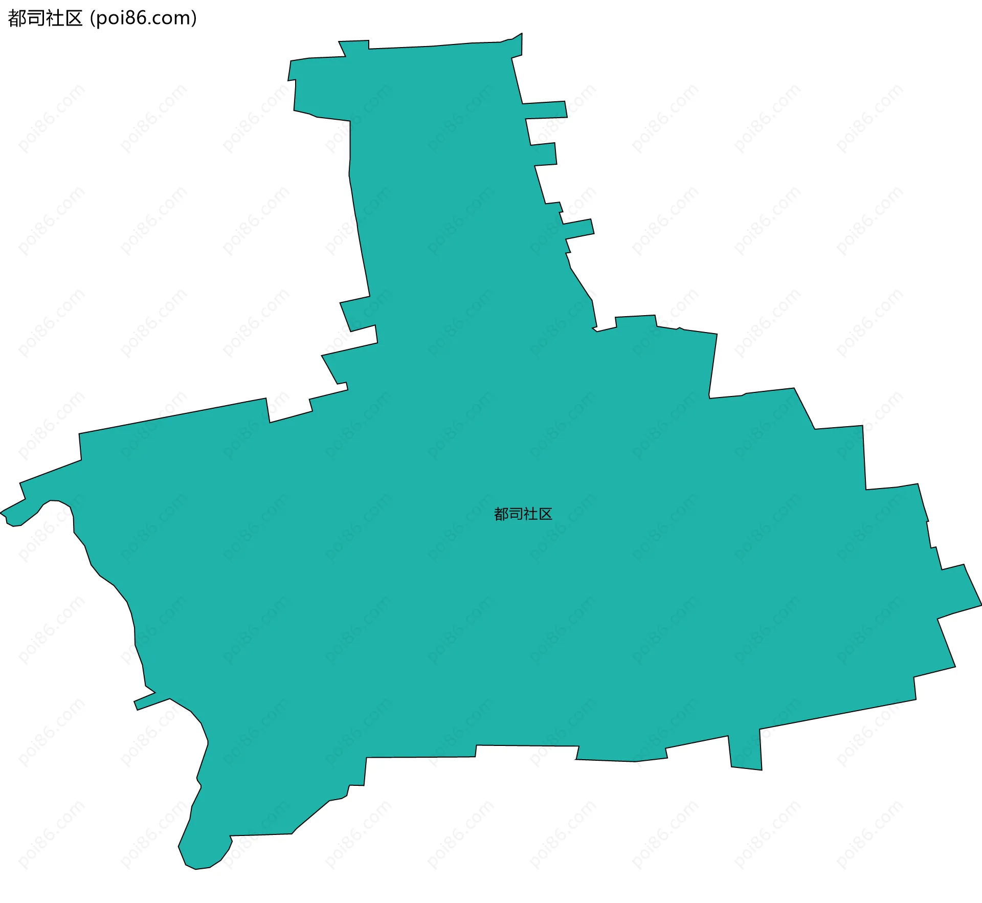 都司社区边界地图