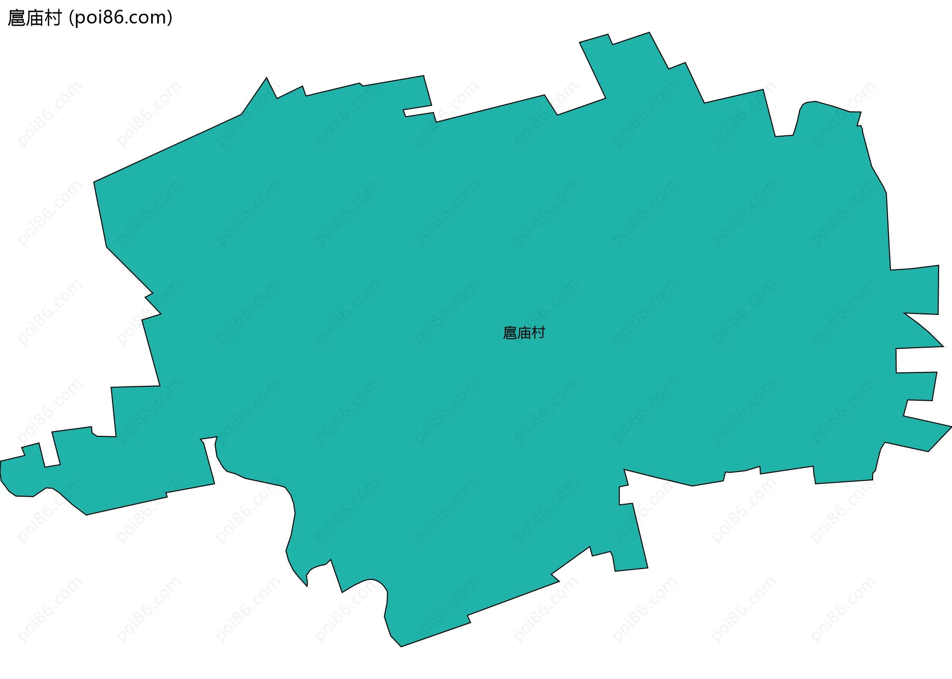 扈庙村边界地图