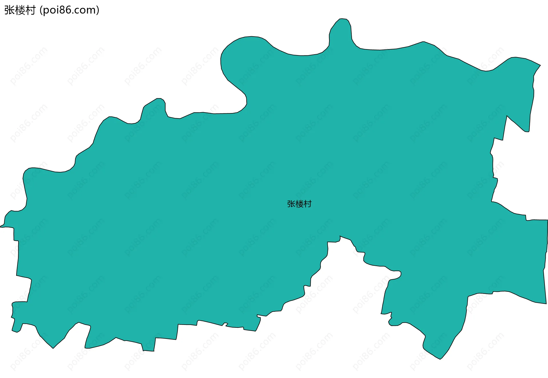张楼村边界地图