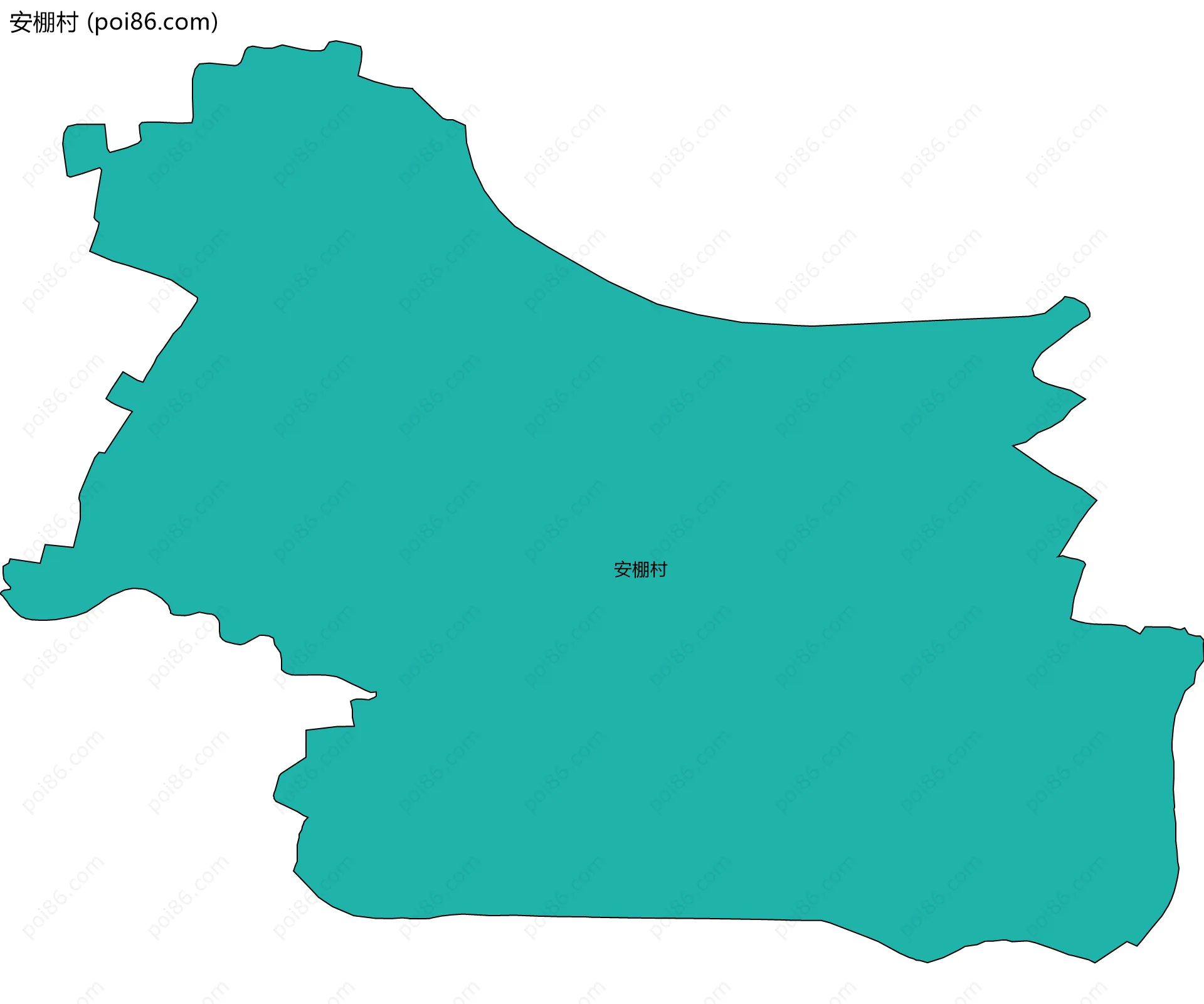 安棚村边界地图