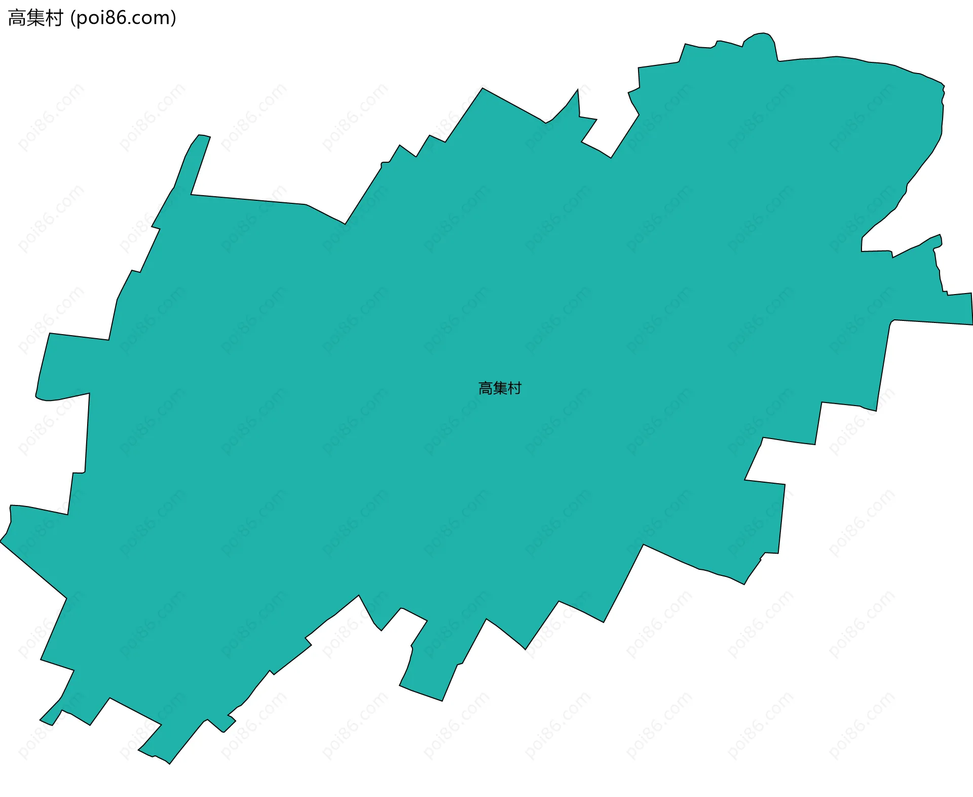 高集村边界地图