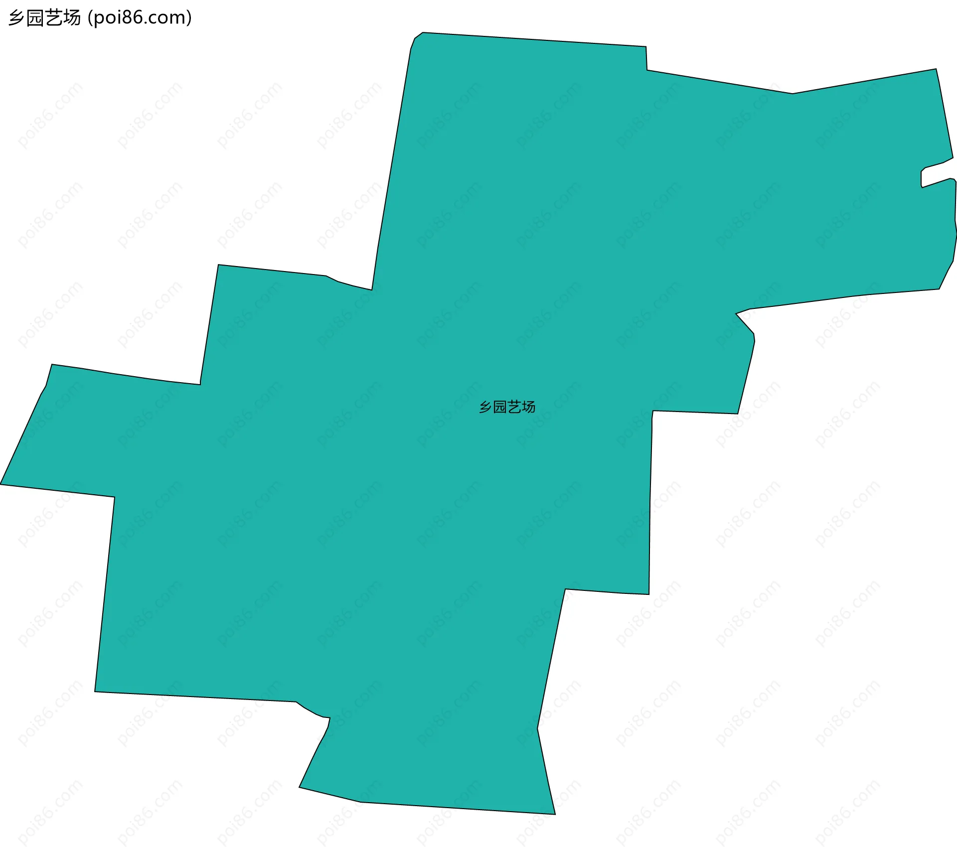 乡园艺场边界地图