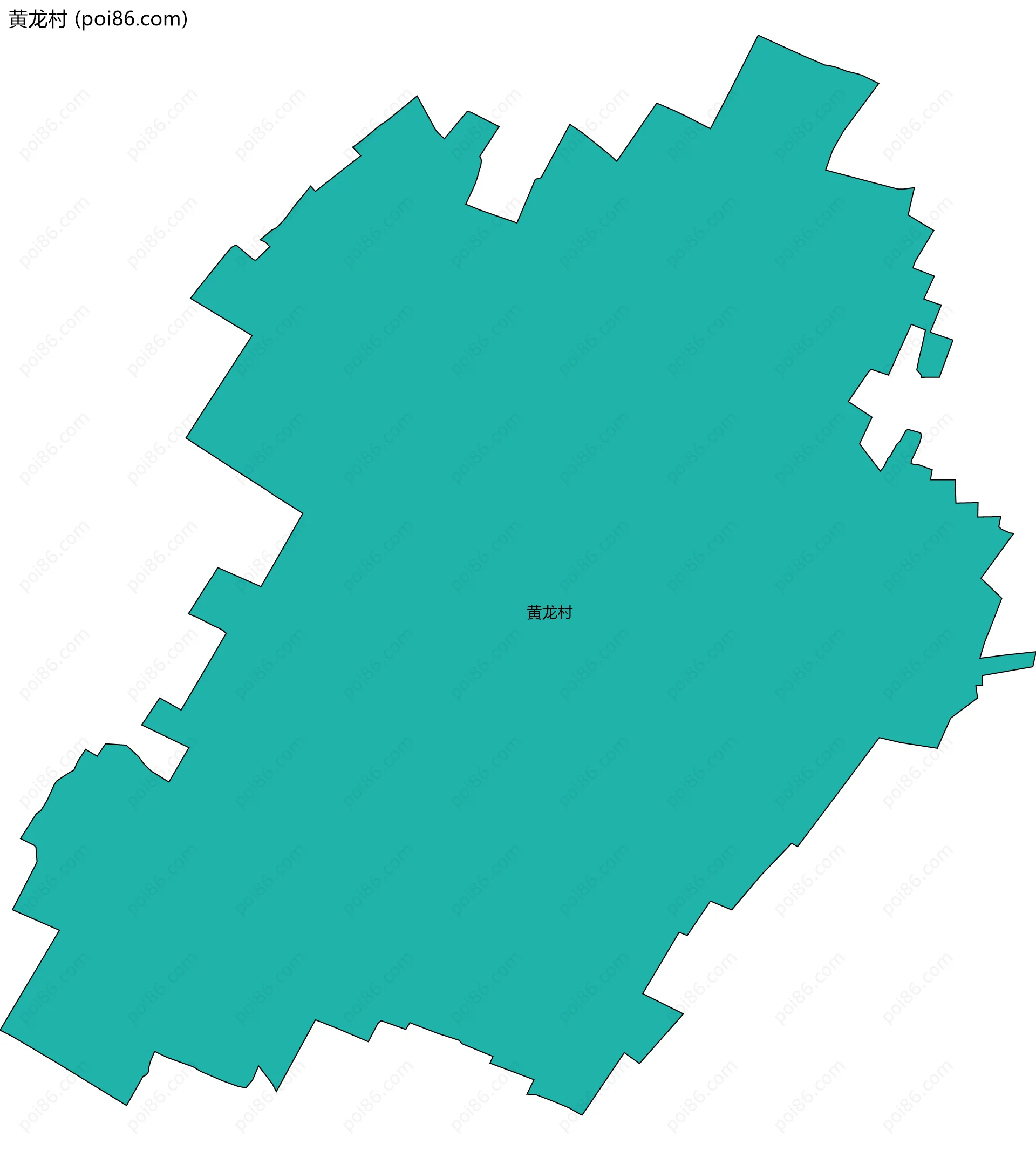 黄龙村边界地图
