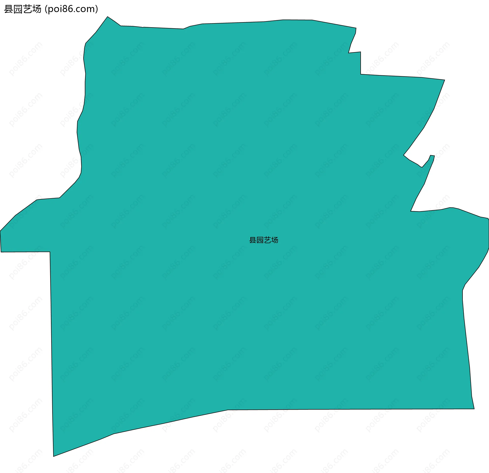 县园艺场边界地图