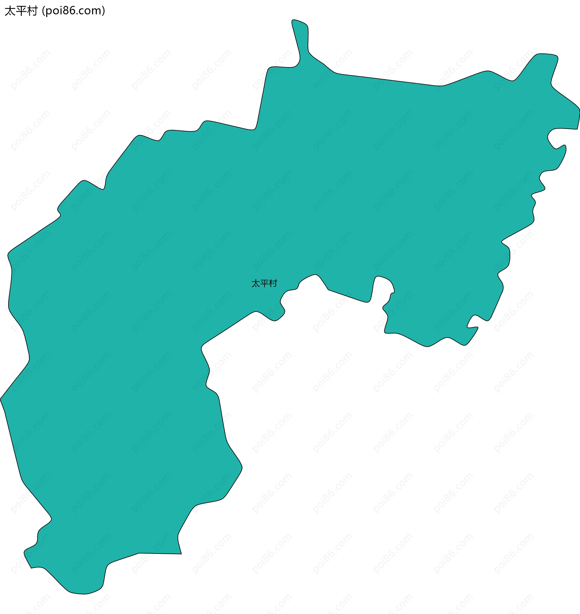 太平村边界地图