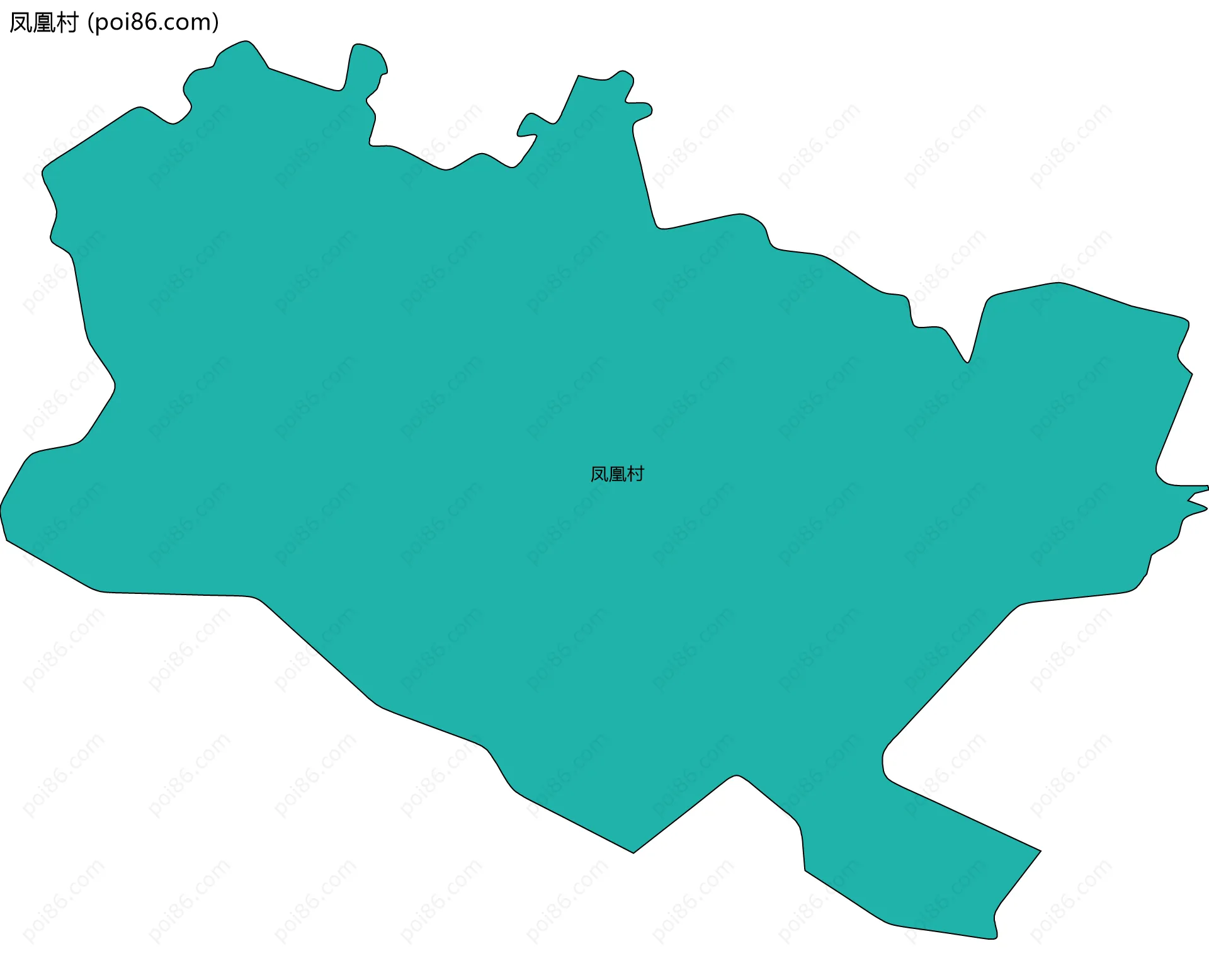 凤凰村边界地图