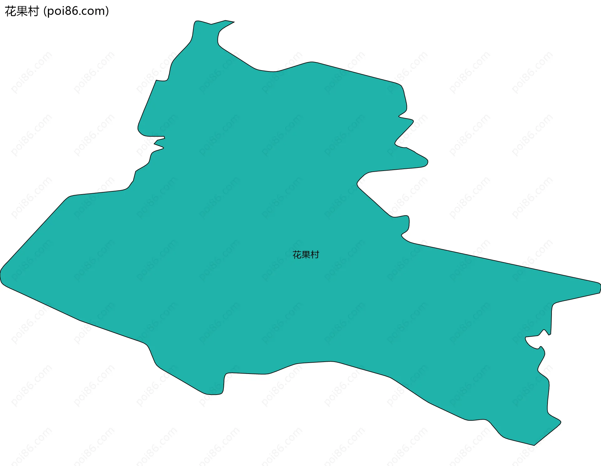花果村边界地图