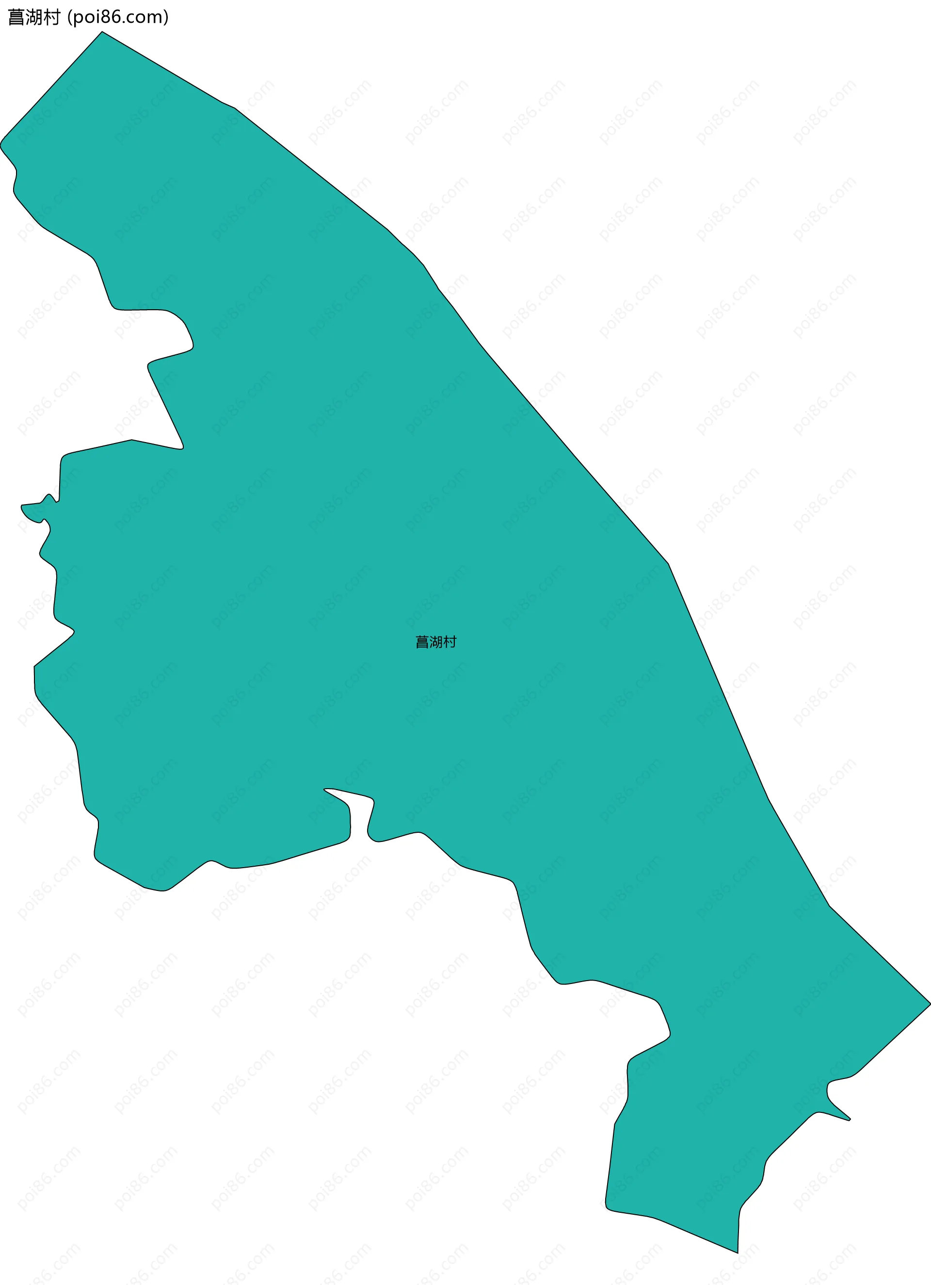 菖湖村边界地图