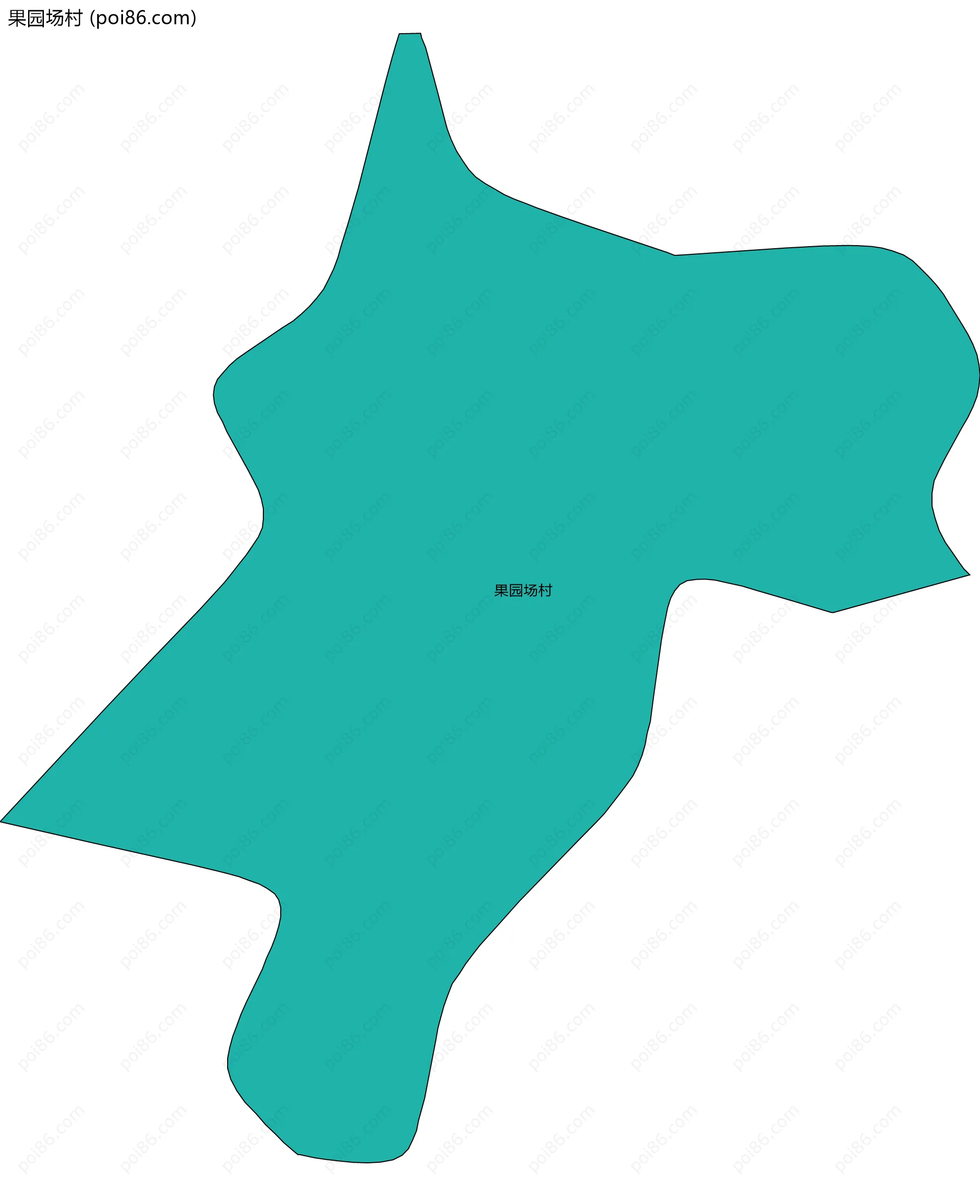 果园场村边界地图