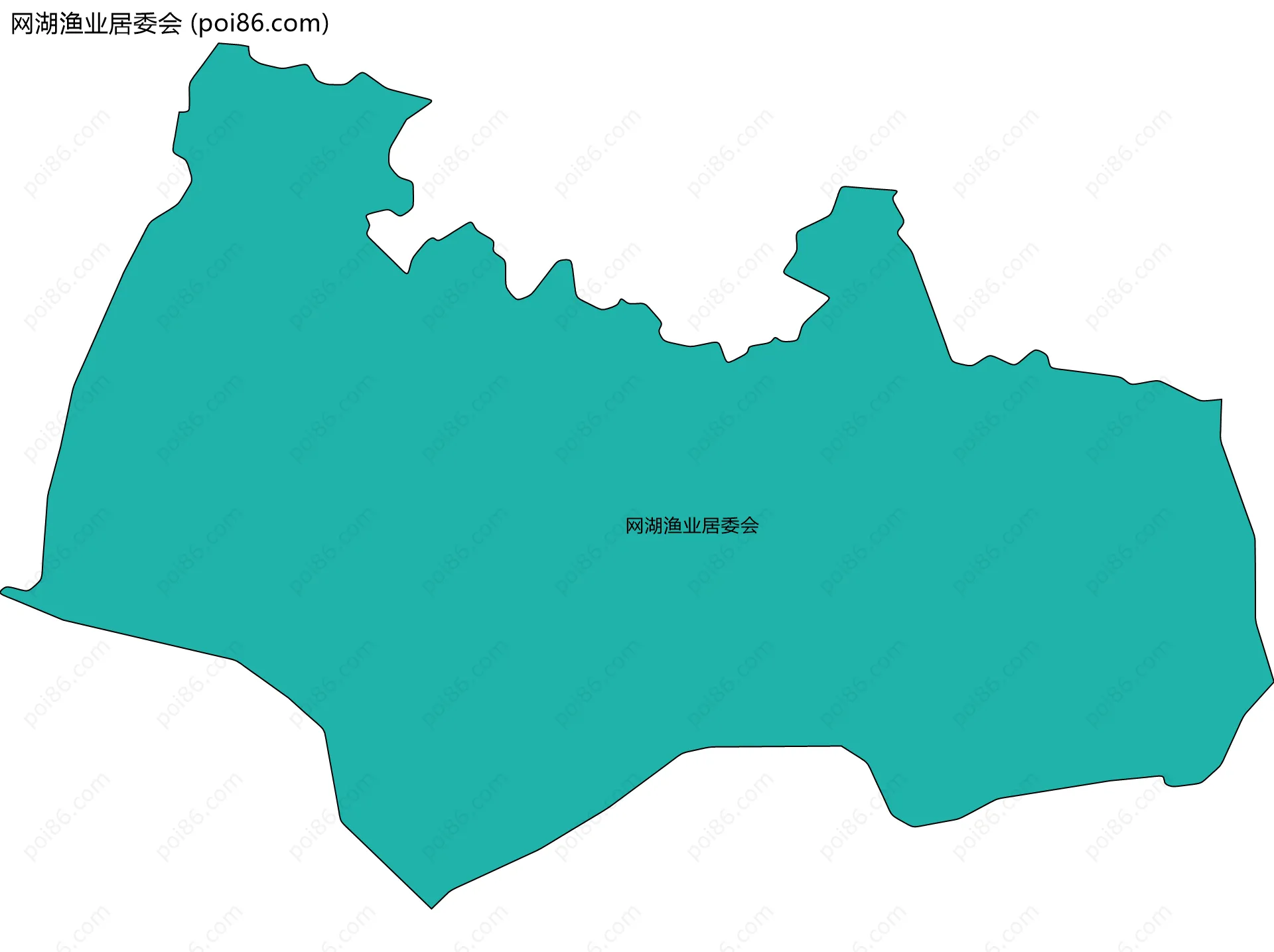网湖渔业居委会边界地图