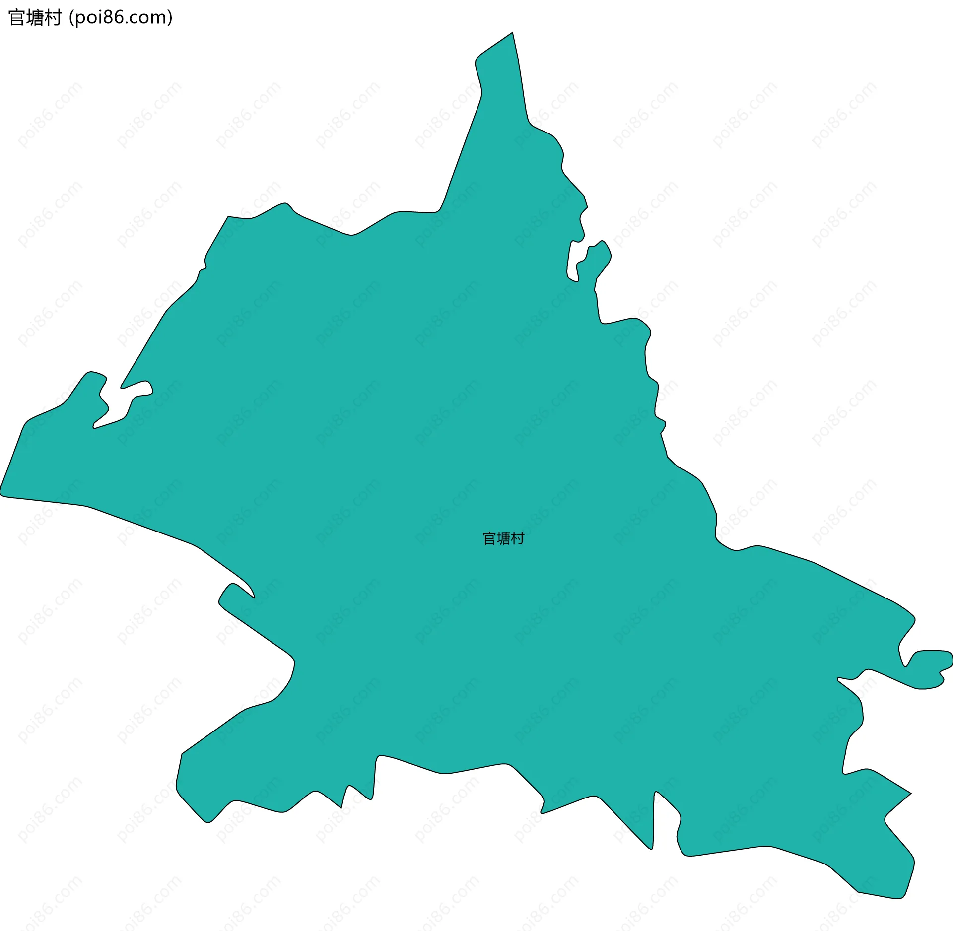 官塘村边界地图