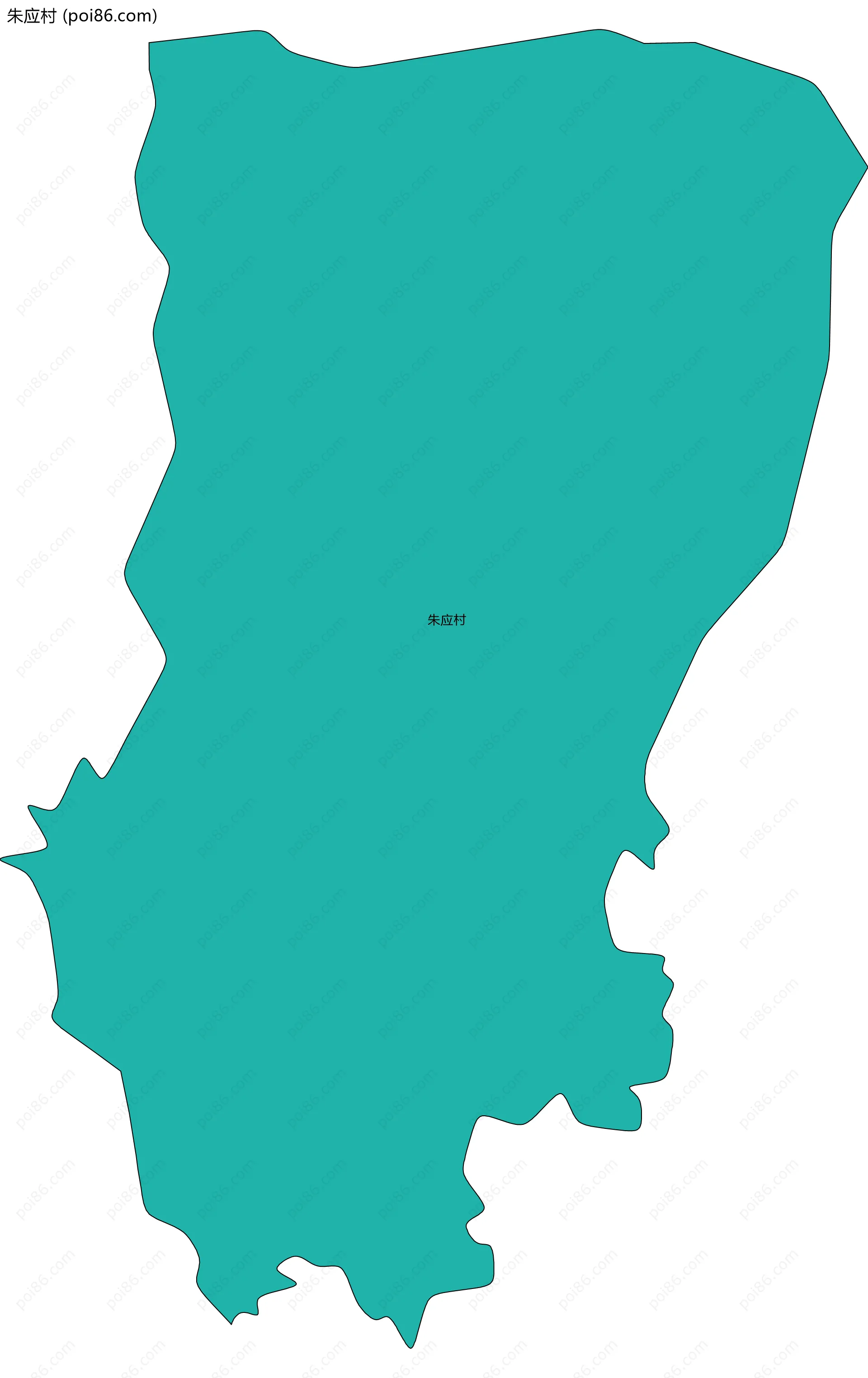 朱应村边界地图