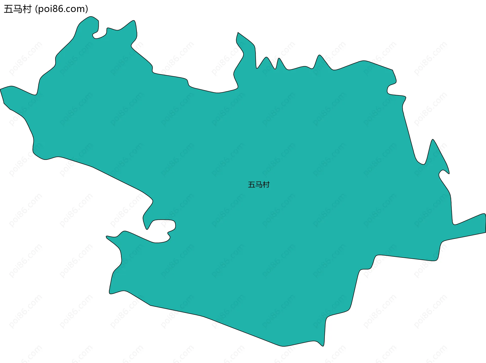 五马村边界地图
