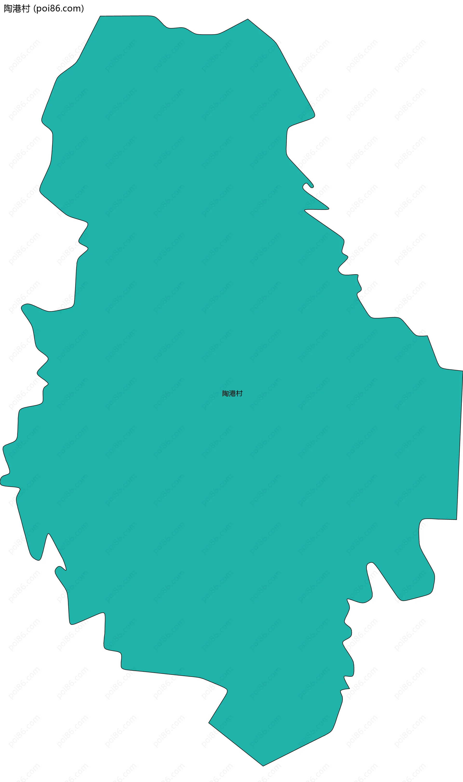 陶港村边界地图