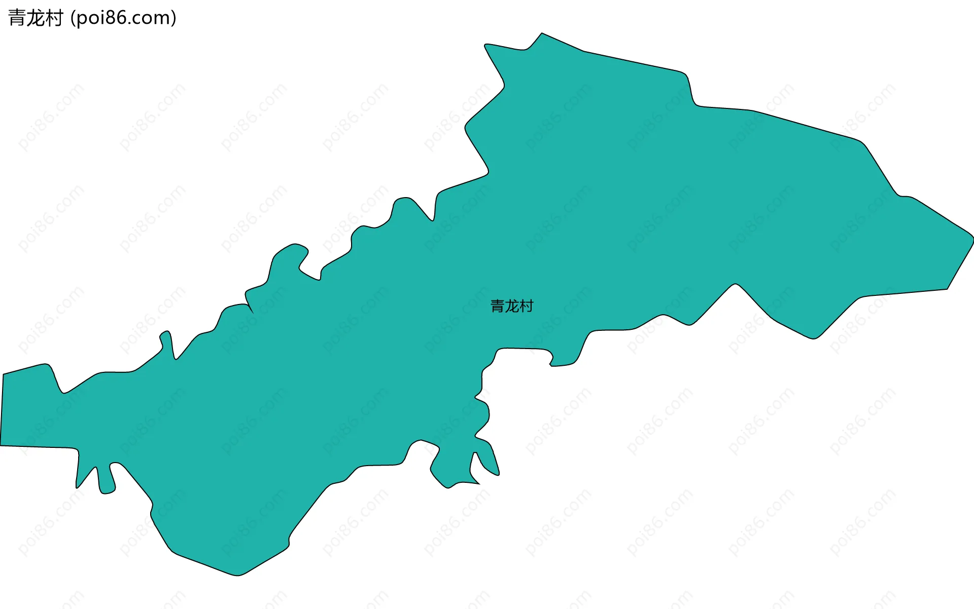 青龙村边界地图