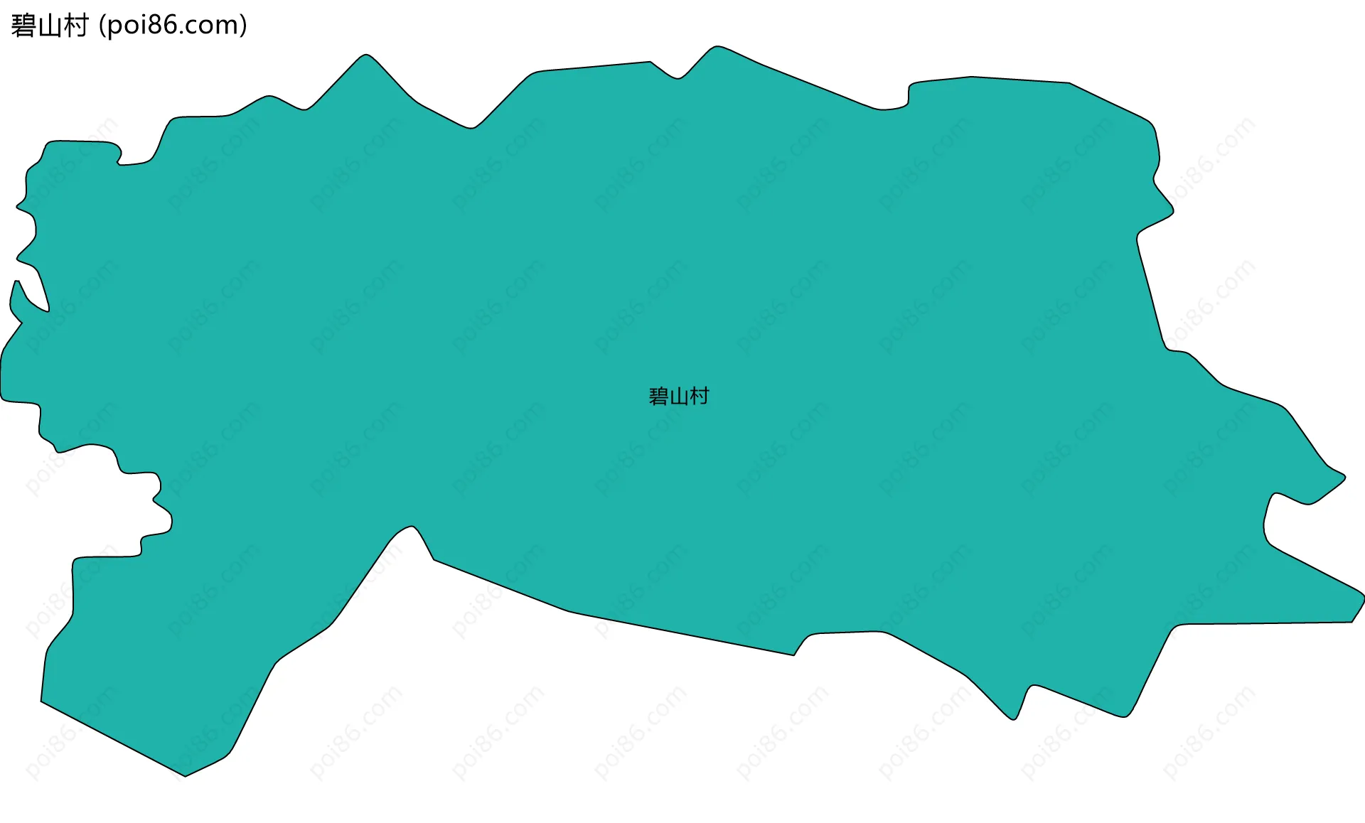 碧山村边界地图
