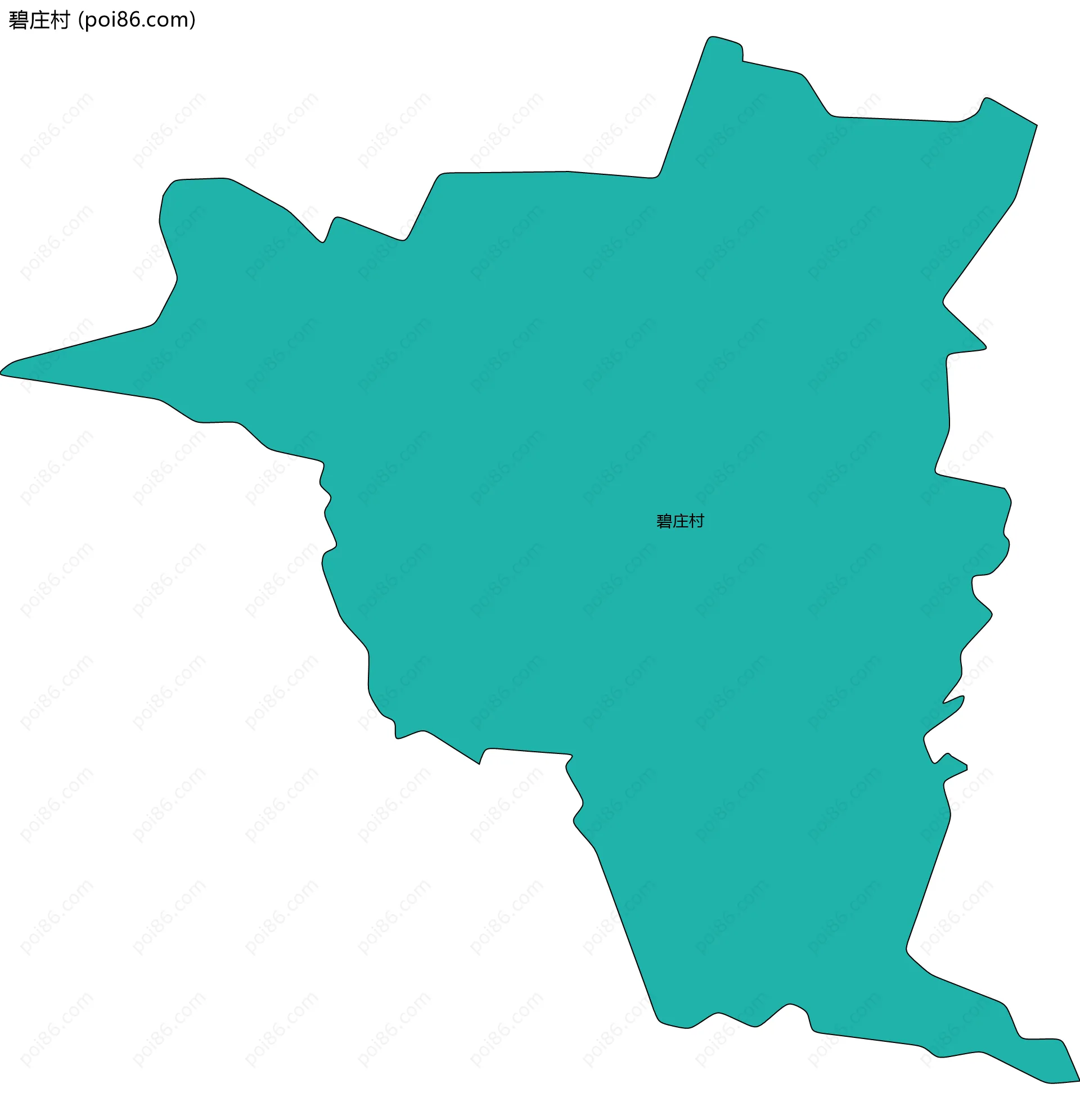 碧庄村边界地图