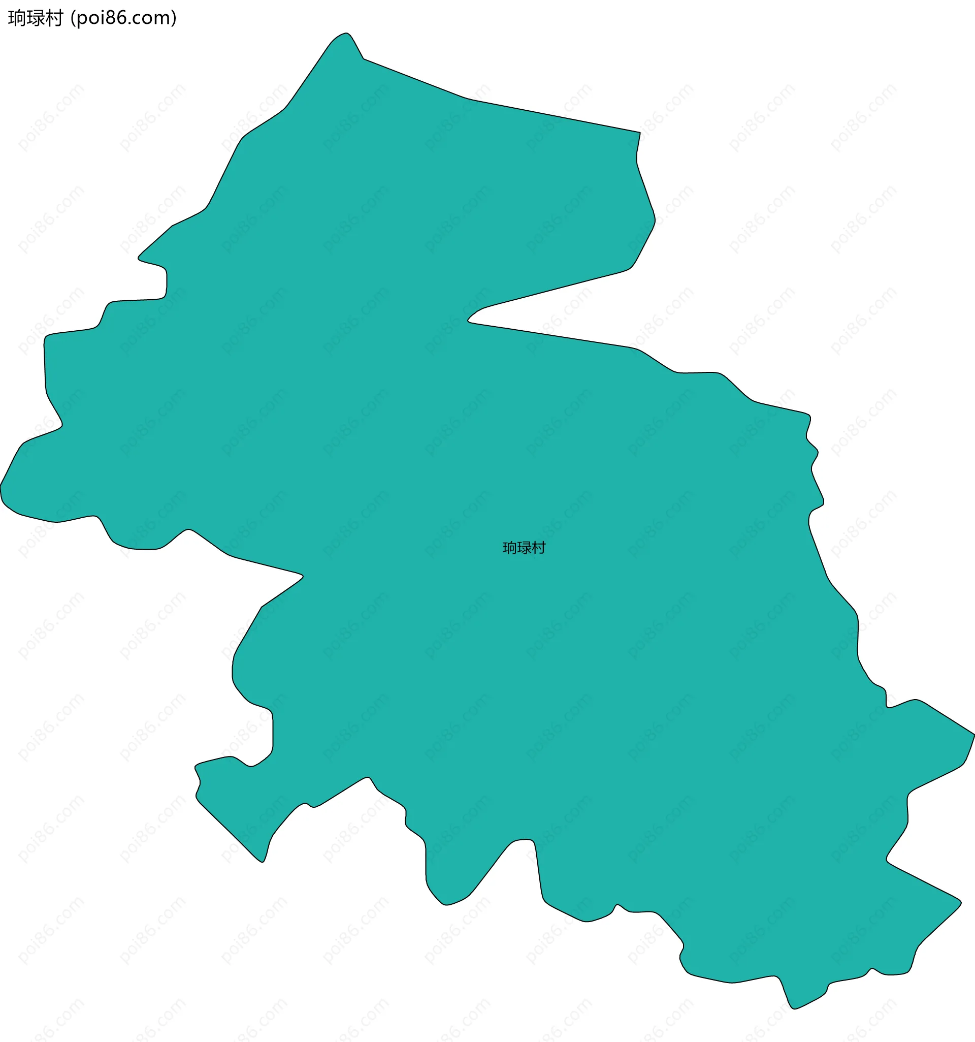 珦琭村边界地图