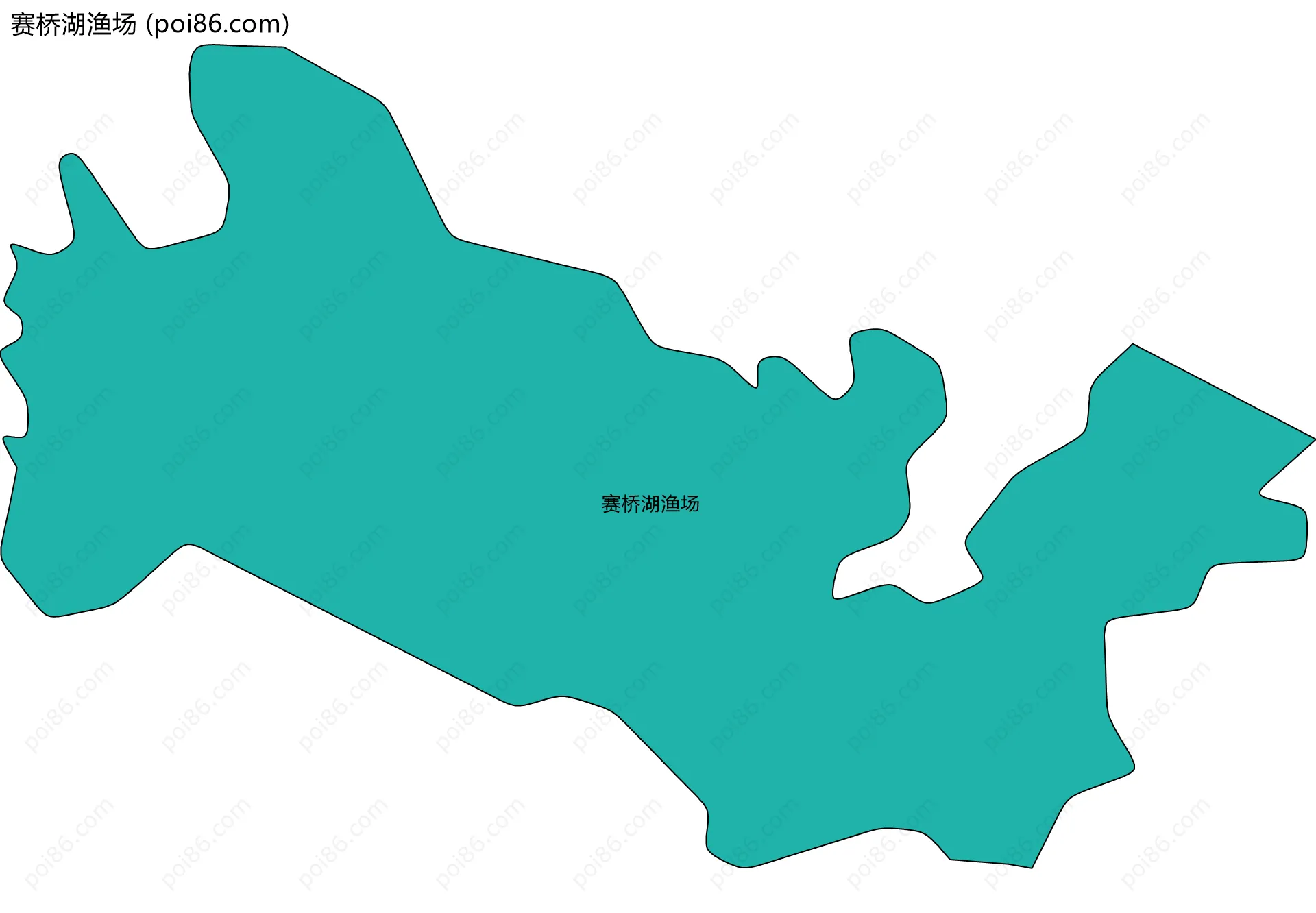 赛桥湖渔场边界地图