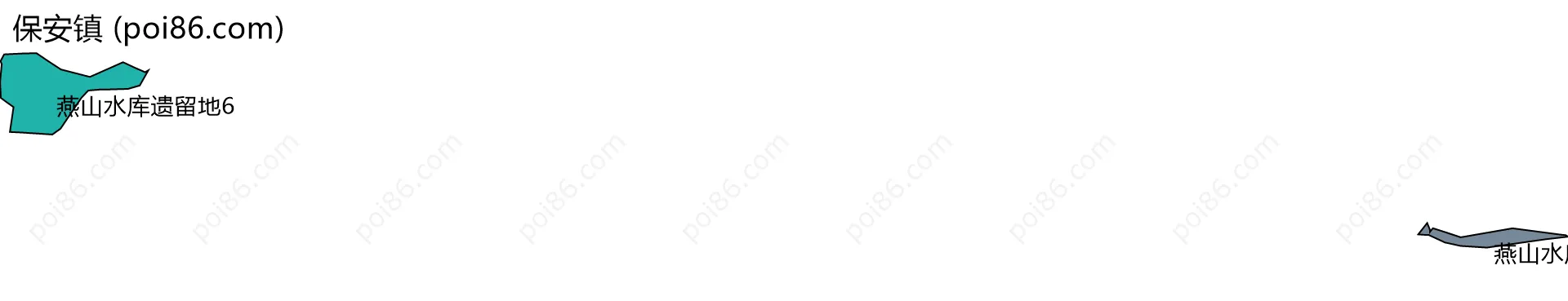 保安镇边界地图(五级行政区划)